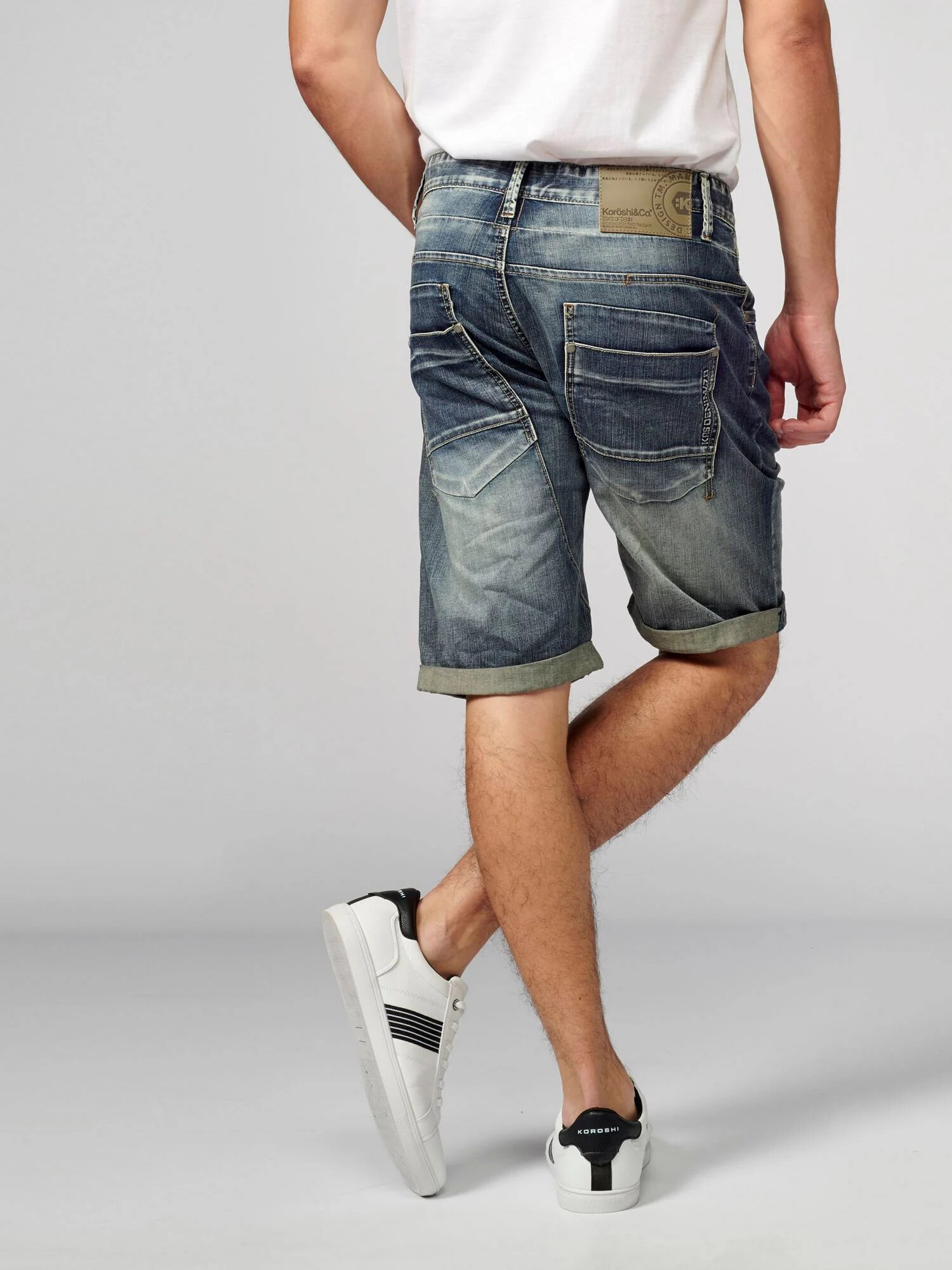 KOROSHI Jeans albastru denim - Pled.ro