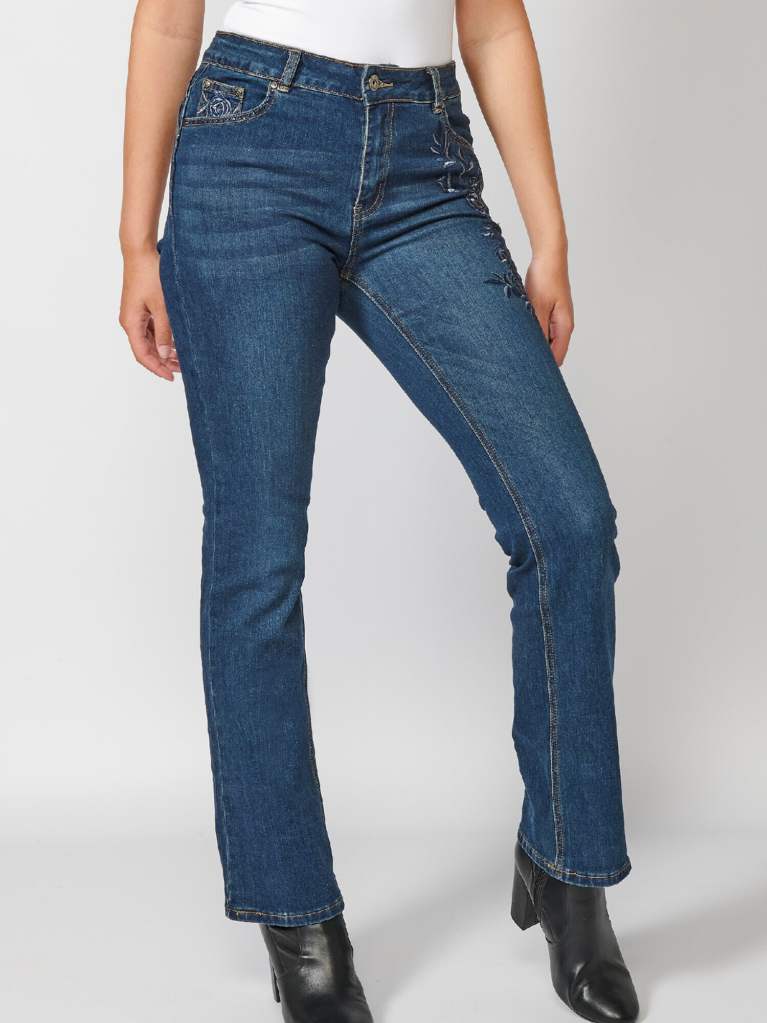 KOROSHI Jeans albastru denim - Pled.ro