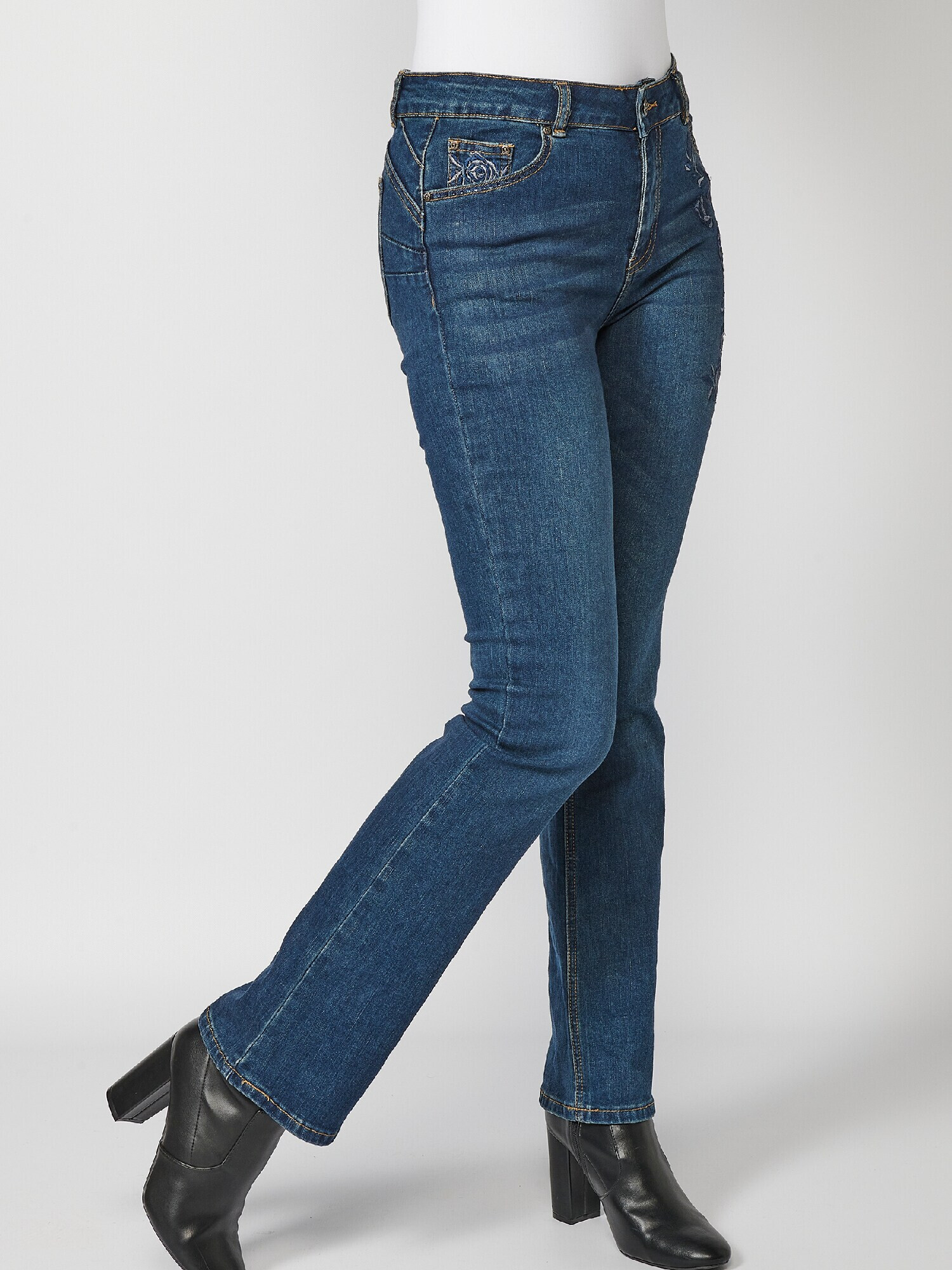 KOROSHI Jeans albastru denim - Pled.ro