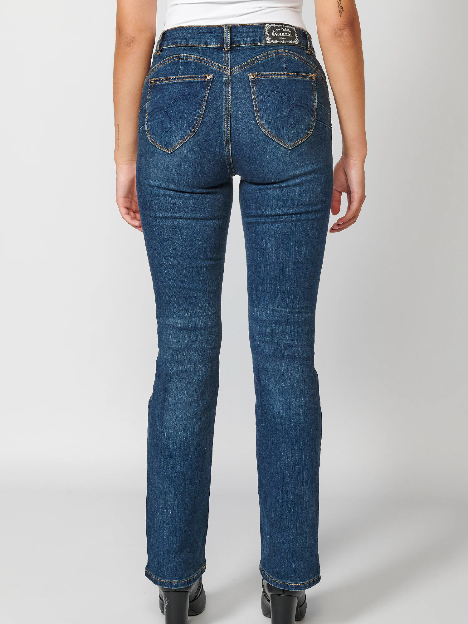 KOROSHI Jeans albastru denim - Pled.ro