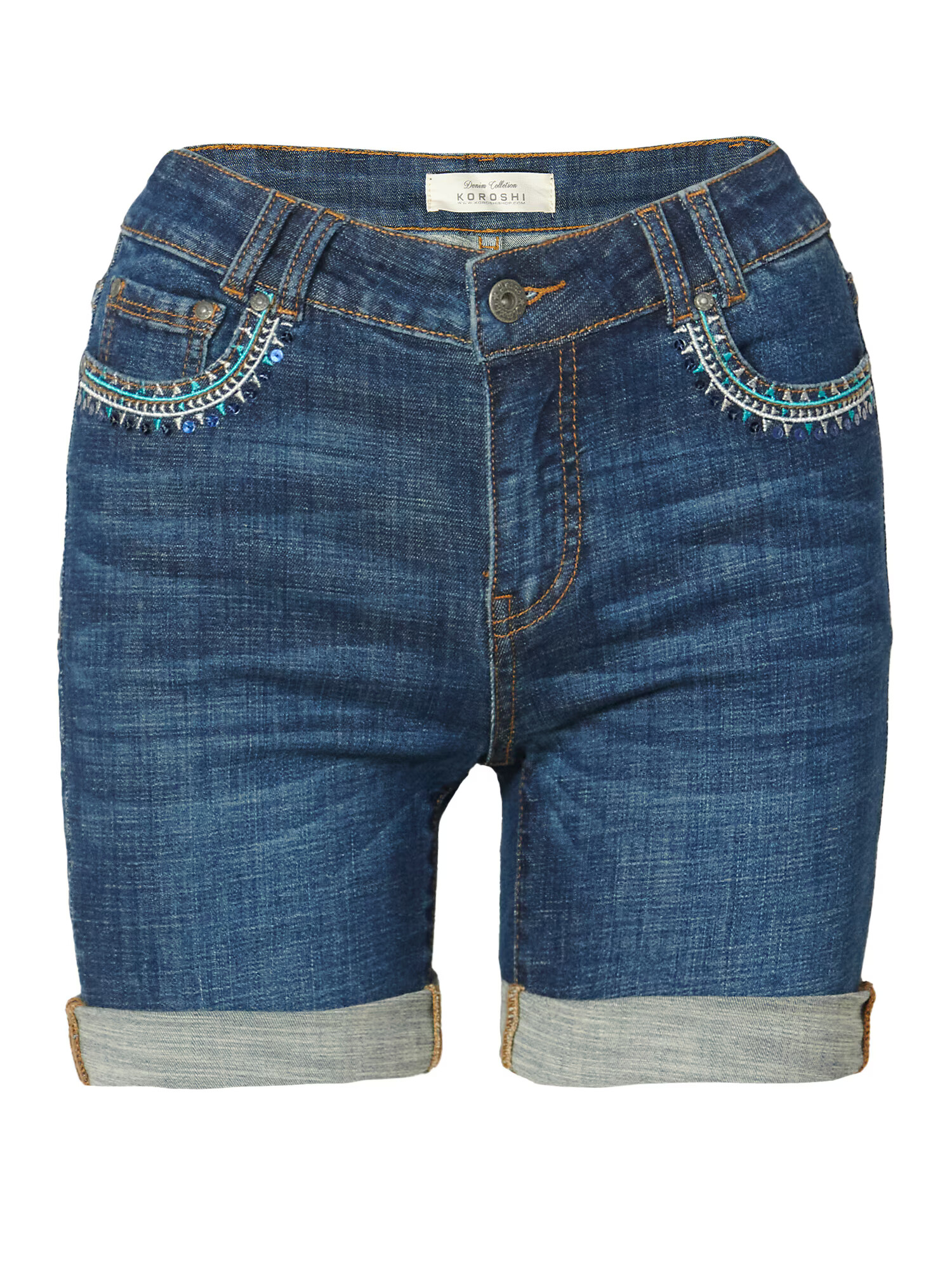 KOROSHI Jeans albastru denim - Pled.ro