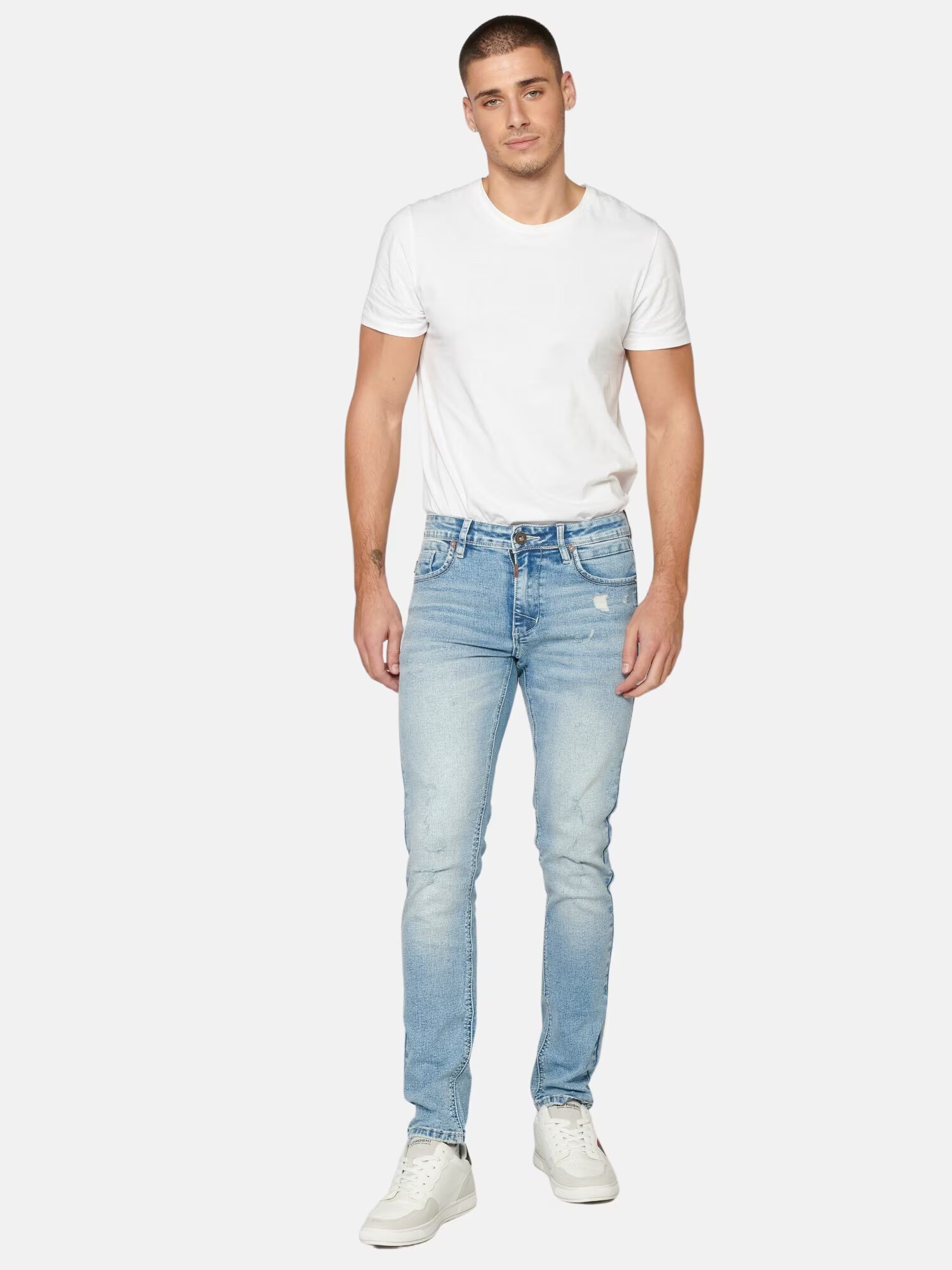 KOROSHI Jeans albastru deschis - Pled.ro