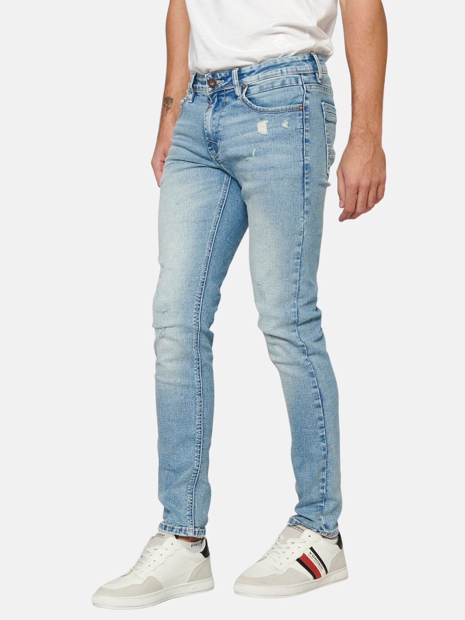 KOROSHI Jeans albastru deschis - Pled.ro