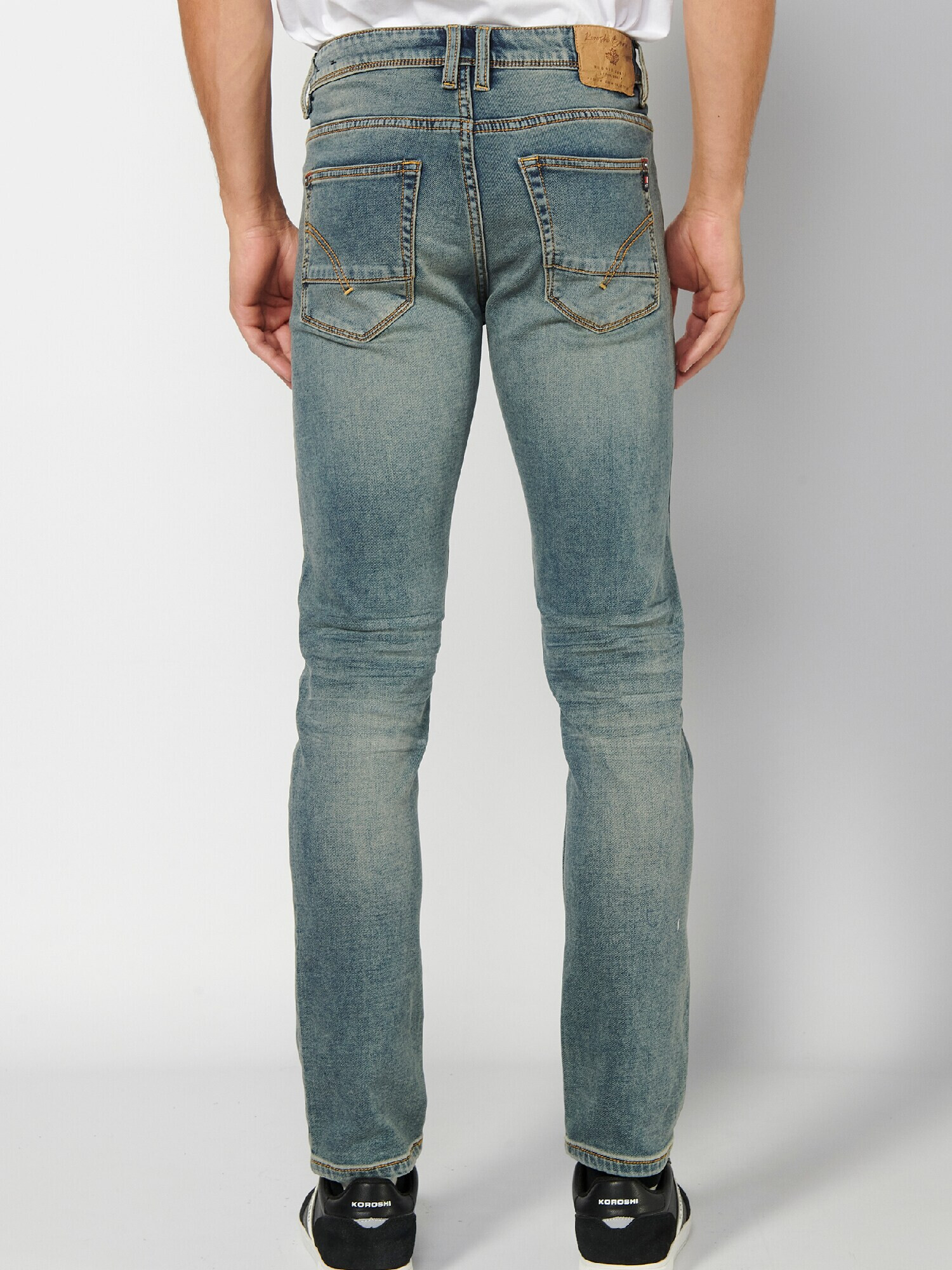 KOROSHI Jeans albastru deschis - Pled.ro