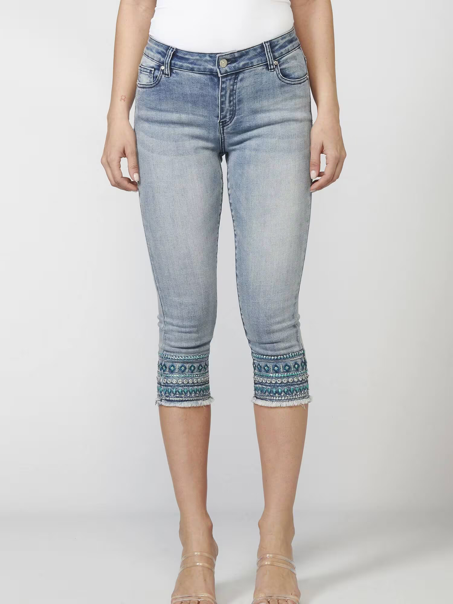 KOROSHI Jeans albastru / turcoaz / albastru deschis - Pled.ro