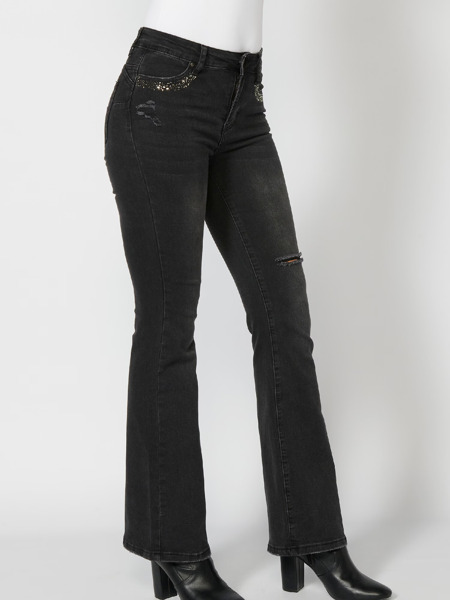 KOROSHI Jeans negru - Pled.ro