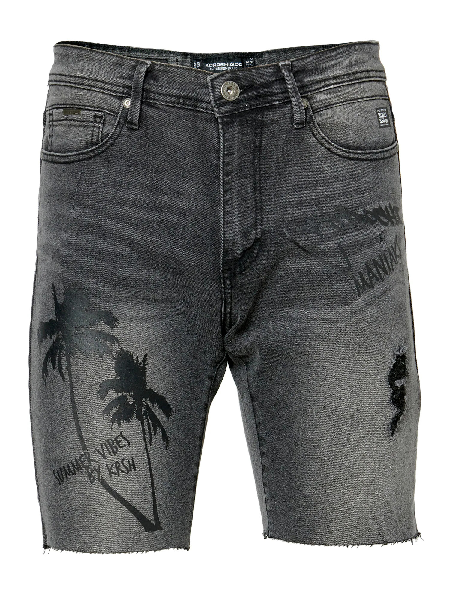 KOROSHI Jeans negru denim - Pled.ro