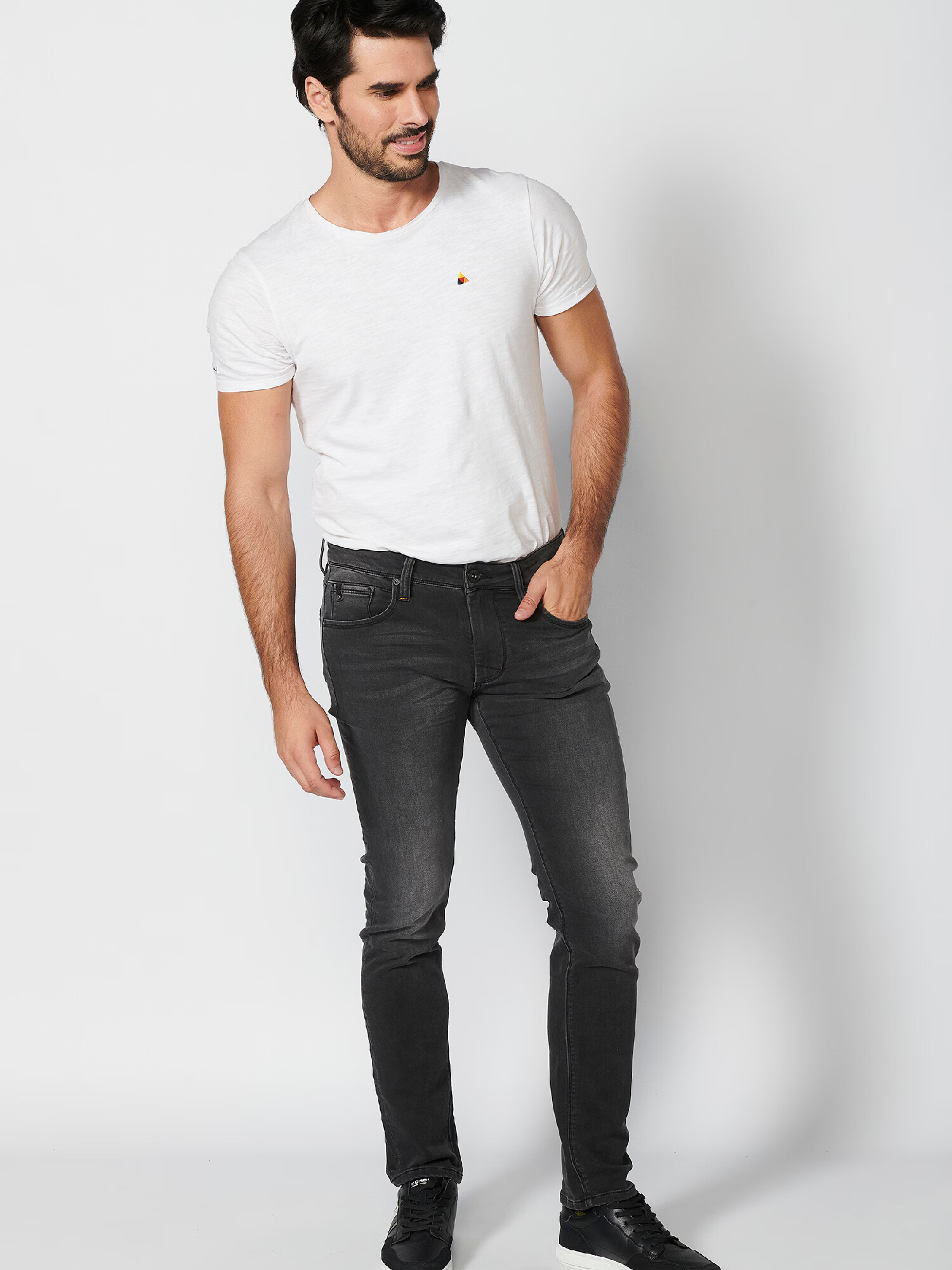 KOROSHI Jeans negru denim - Pled.ro