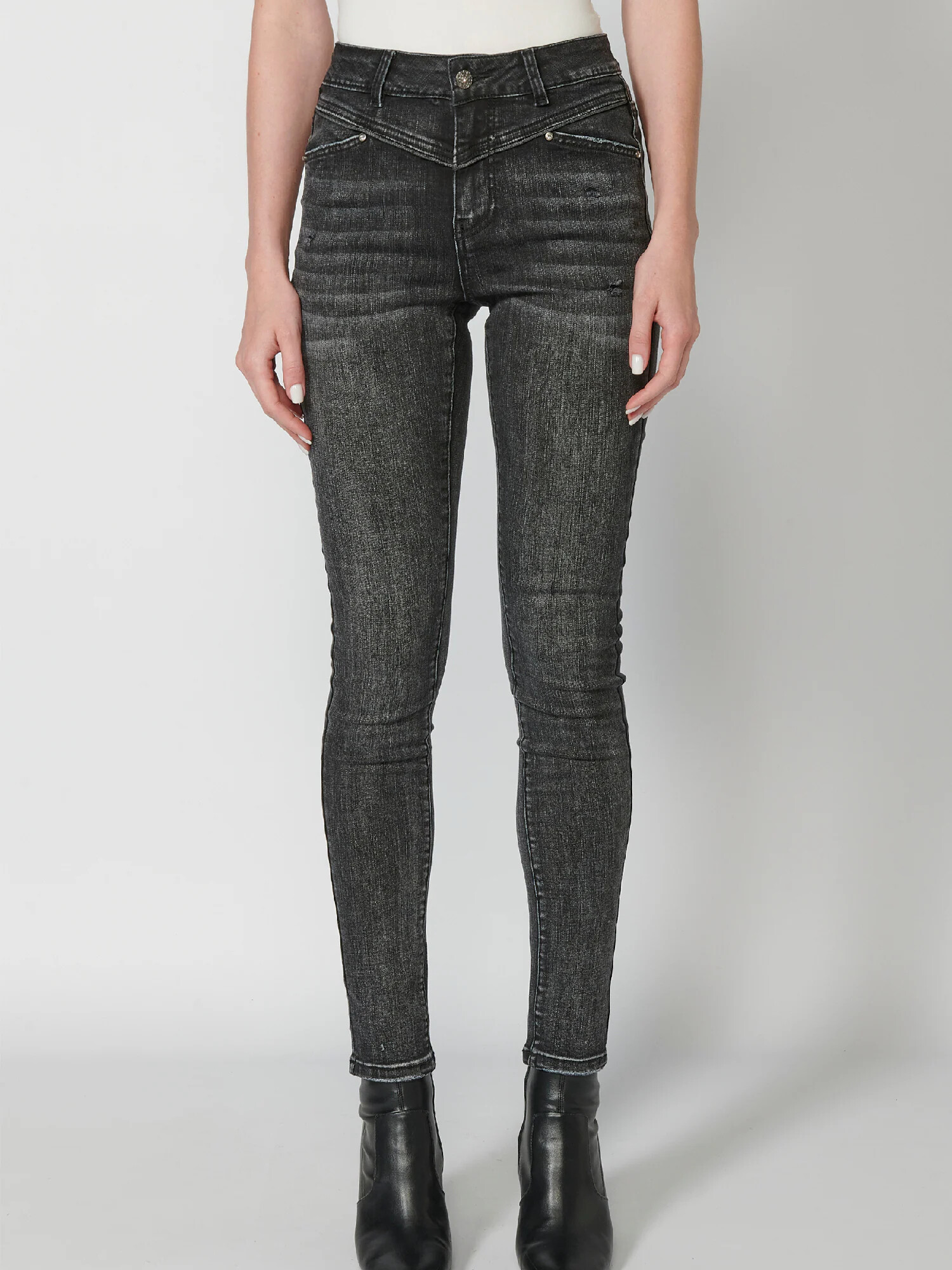 KOROSHI Jeans negru denim - Pled.ro