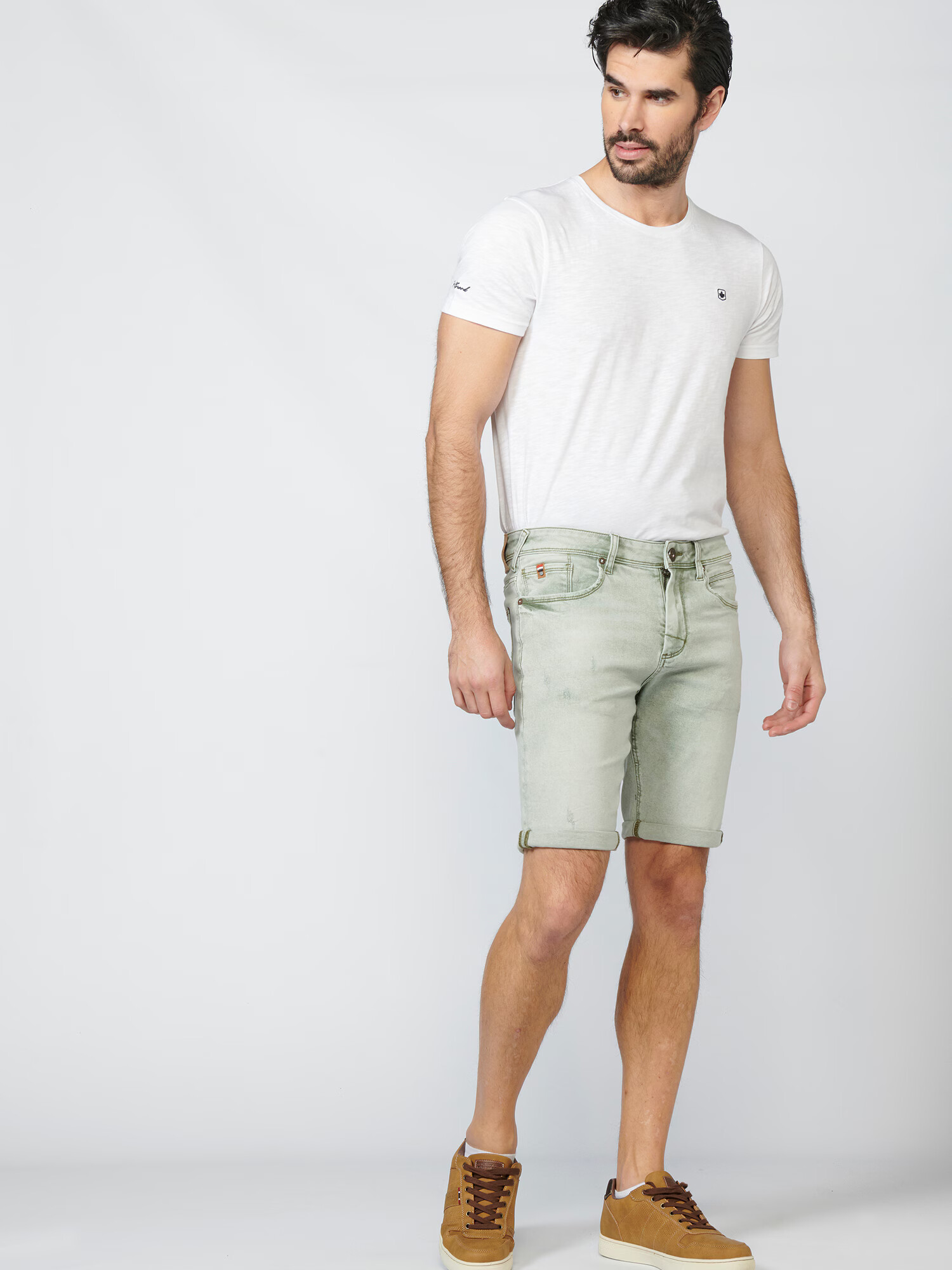 KOROSHI Jeans verde deschis - Pled.ro