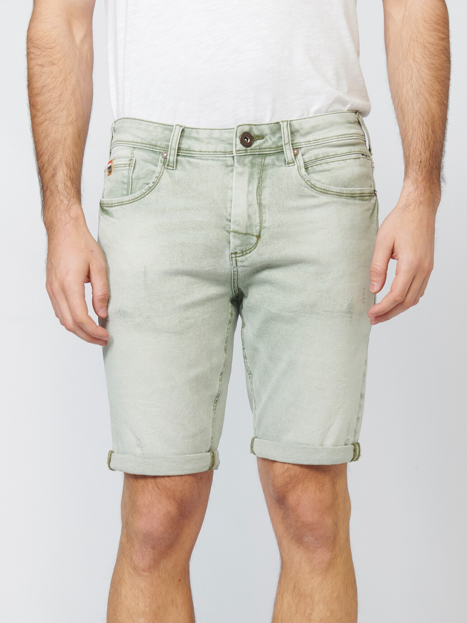 KOROSHI Jeans verde deschis - Pled.ro