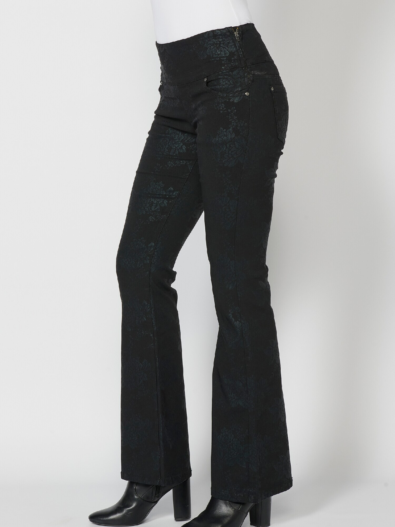 KOROSHI Jeans verde / negru - Pled.ro