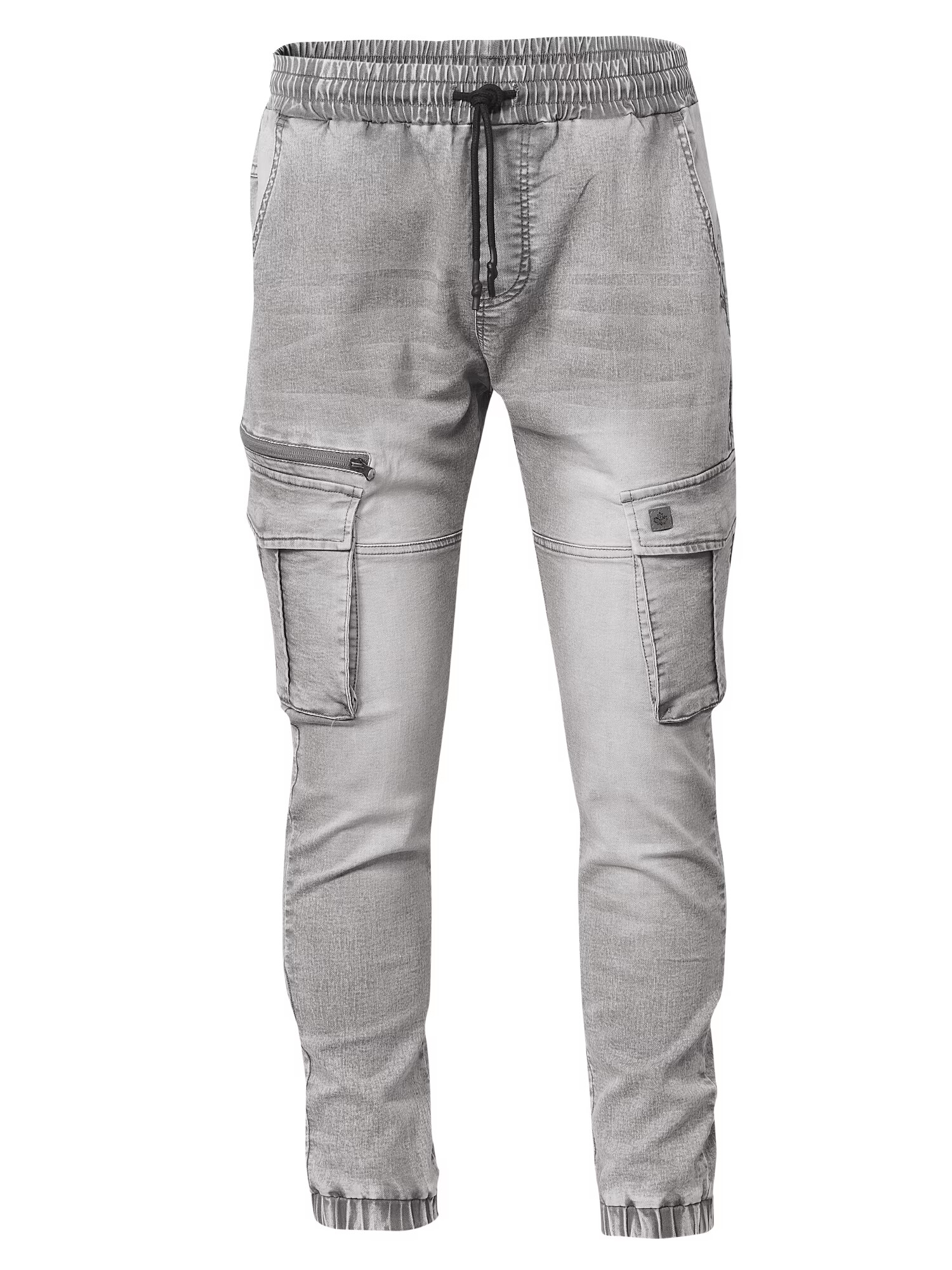 KOROSHI Pantaloni cu buzunare gri denim - Pled.ro