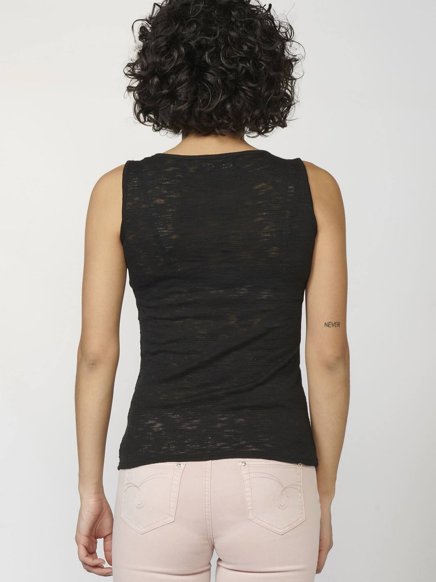 KOROSHI Top roz / negru / alb - Pled.ro