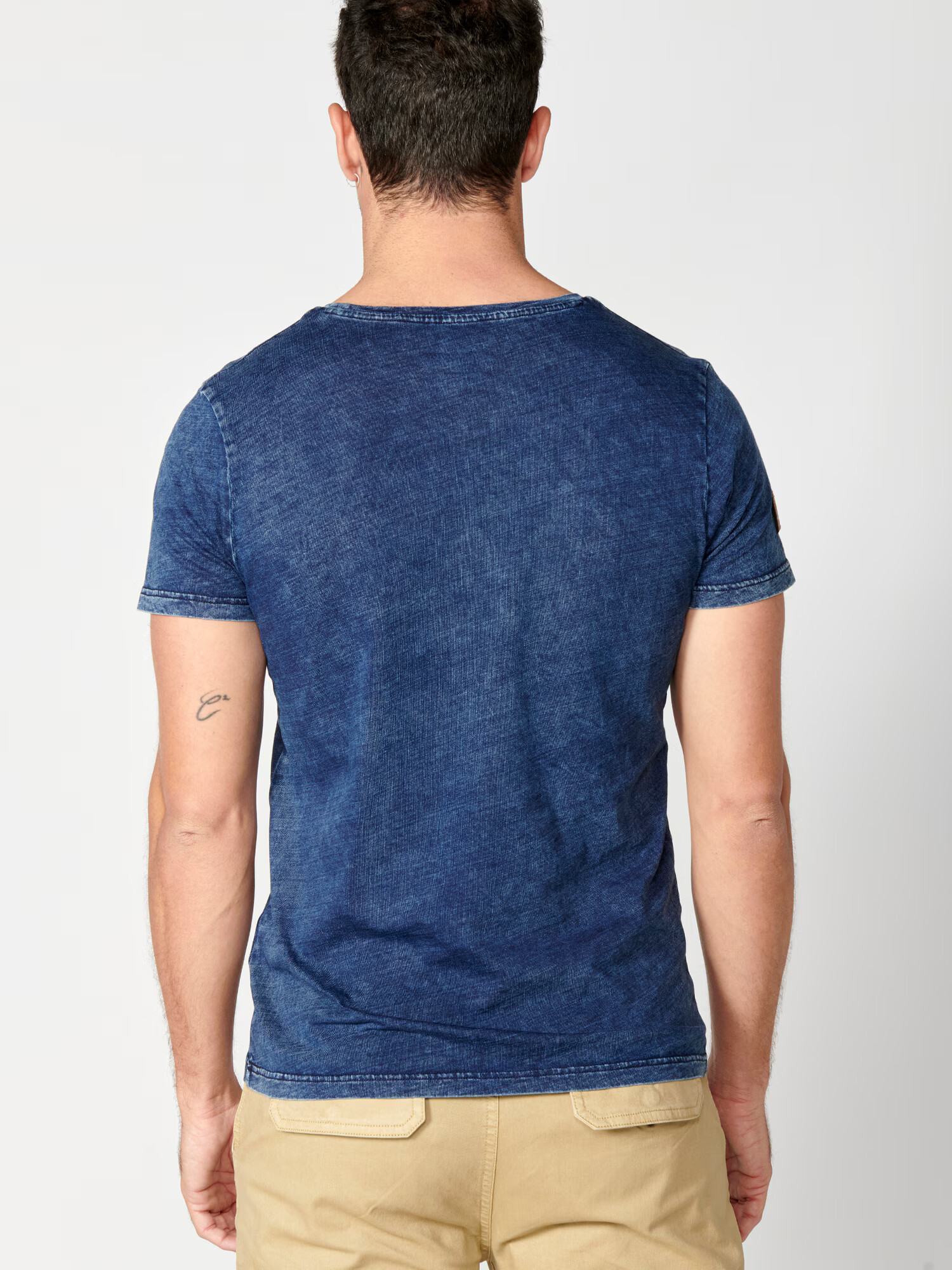 KOROSHI Tricou albastru denim - Pled.ro