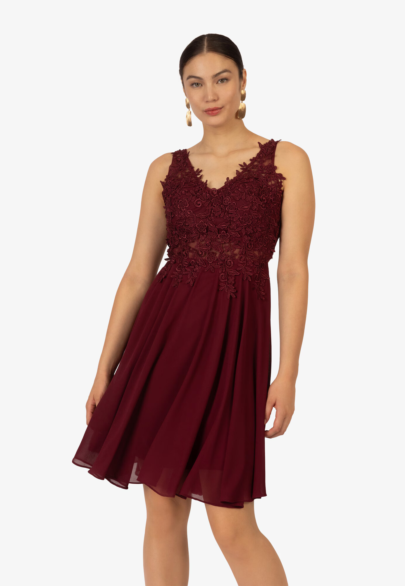 Kraimod Rochie de cocktail roșu bordeaux - Pled.ro