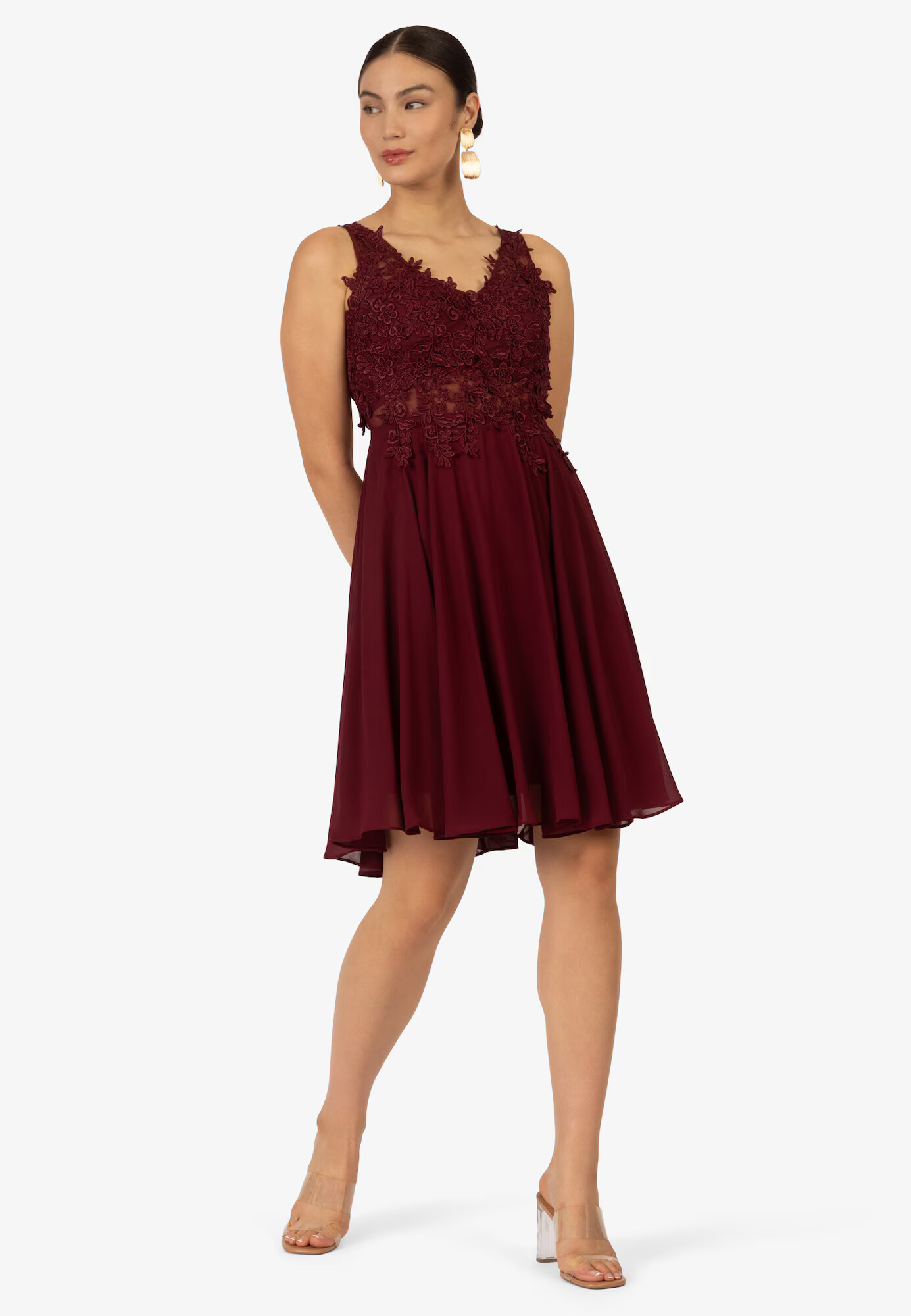 Kraimod Rochie de cocktail roșu bordeaux - Pled.ro