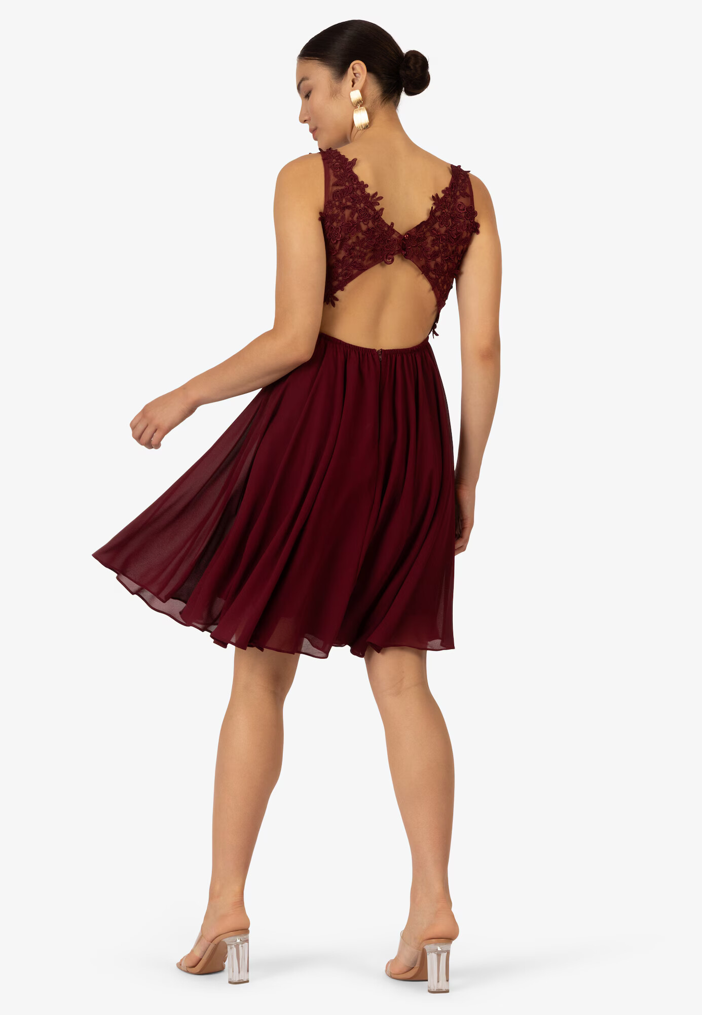 Kraimod Rochie de cocktail roșu bordeaux - Pled.ro