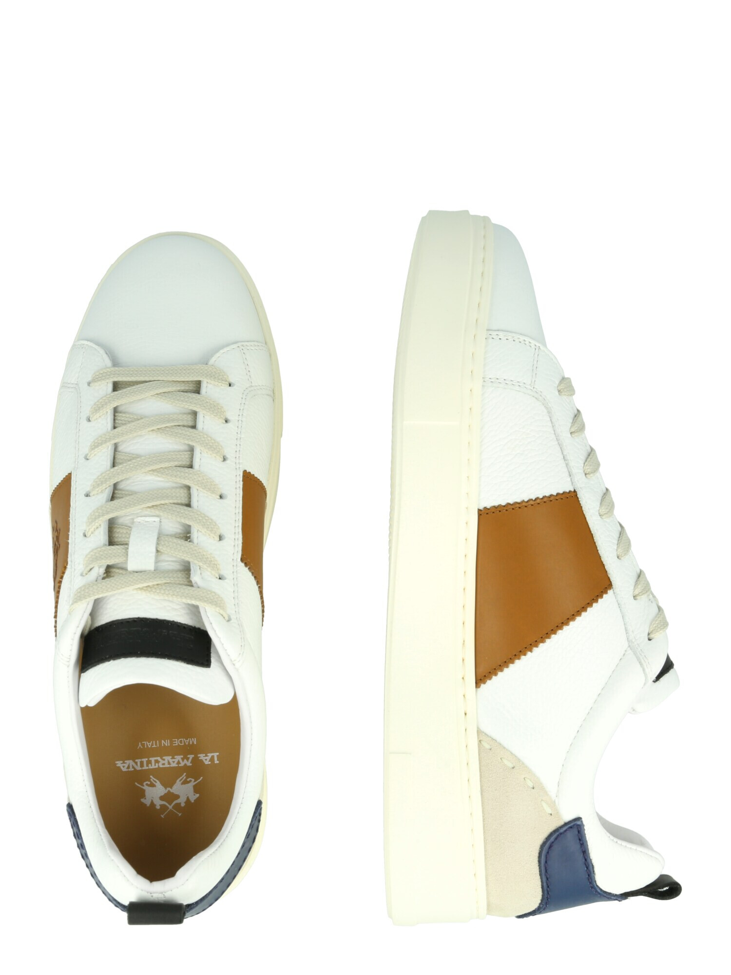 La Martina Sneaker low 'PEGASO' alb - Pled.ro