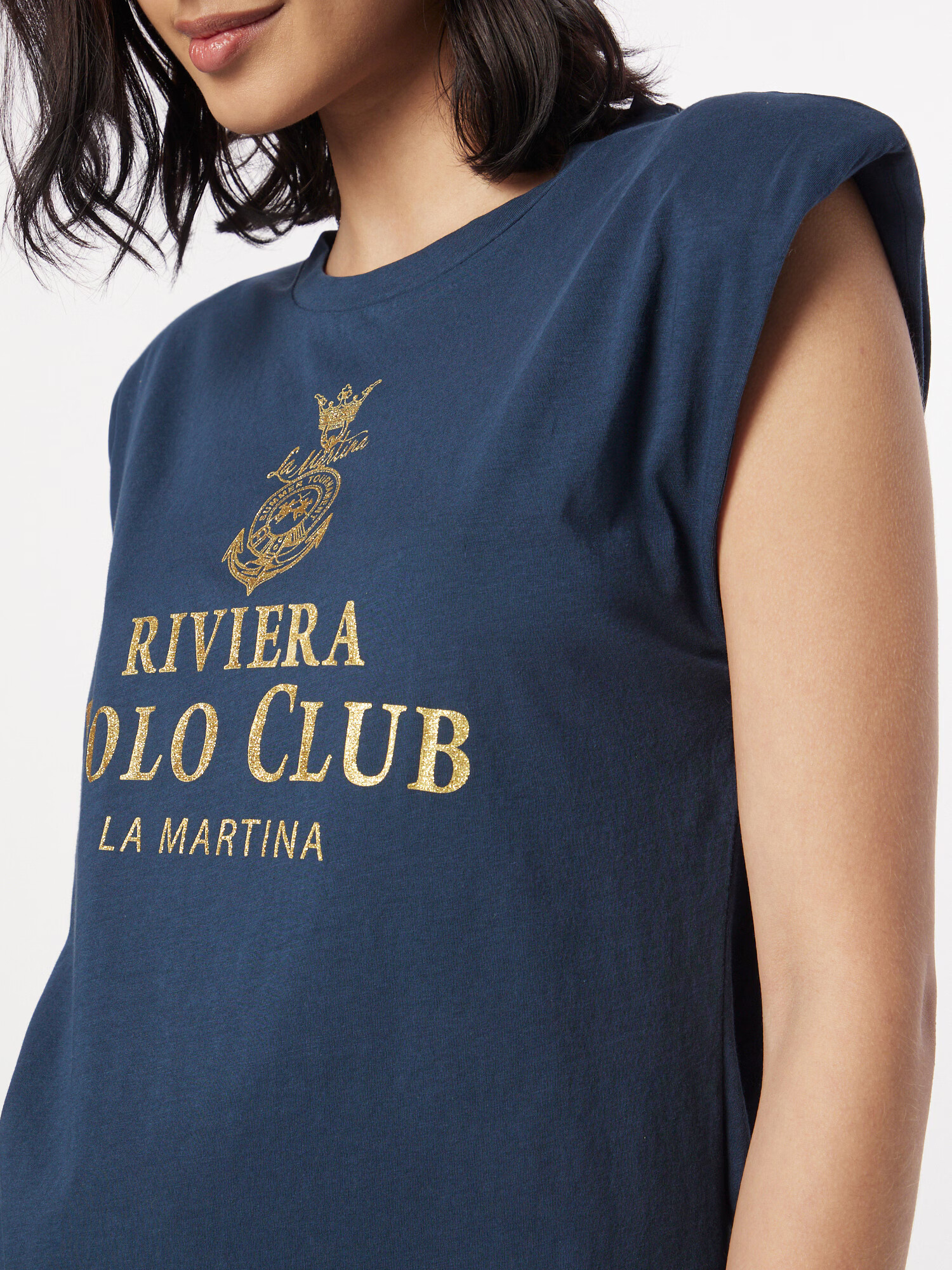 La Martina Tricou bleumarin / auriu - Pled.ro