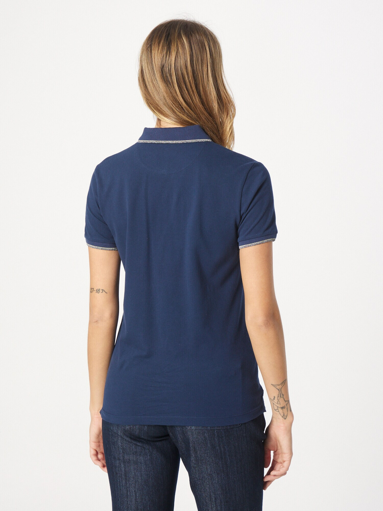 La Martina Tricou bleumarin / maro / gri - Pled.ro