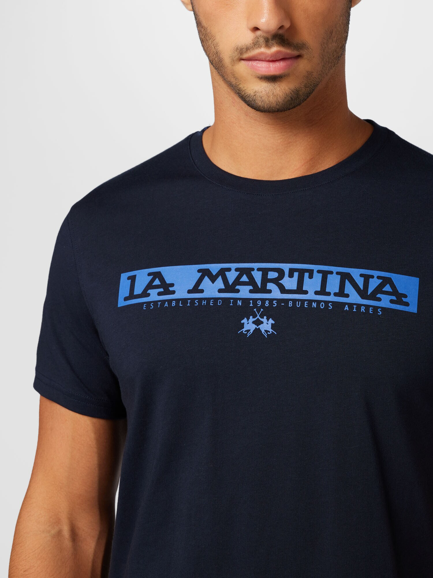 La Martina Tricou bleumarin / turcoaz - Pled.ro