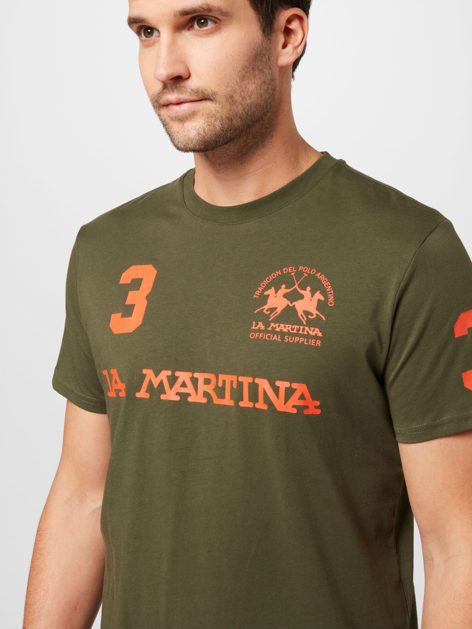 La Martina Tricou ombră / portocaliu - Pled.ro