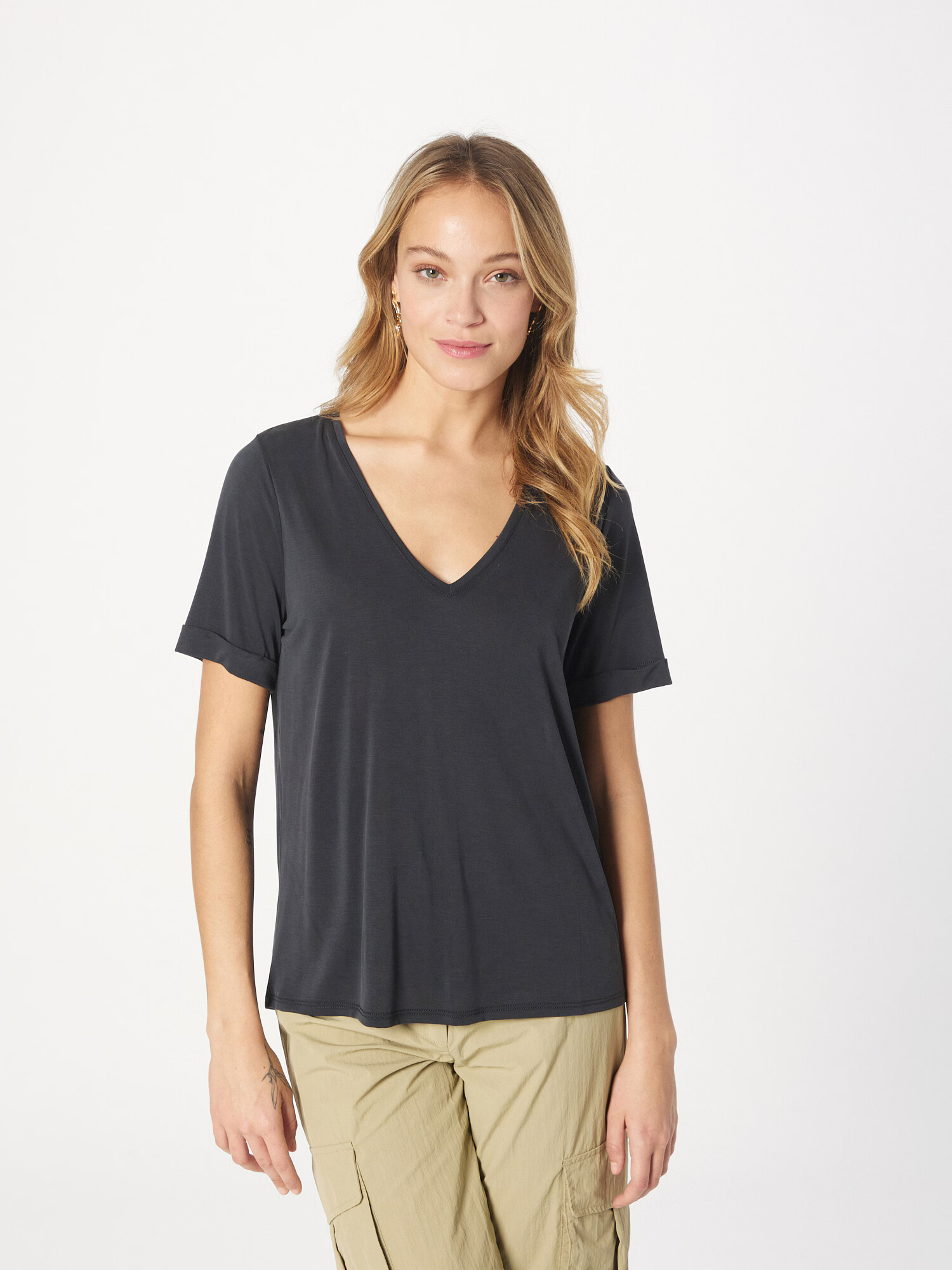 LA STRADA UNICA Tricou 'LILLIE' negru - Pled.ro