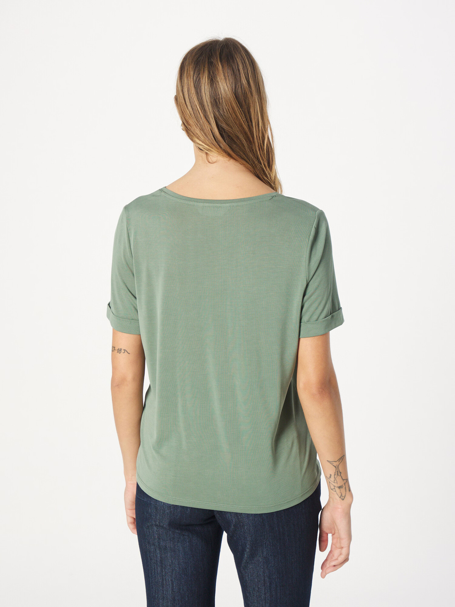 LA STRADA UNICA Tricou 'LILLIE' verde închis - Pled.ro