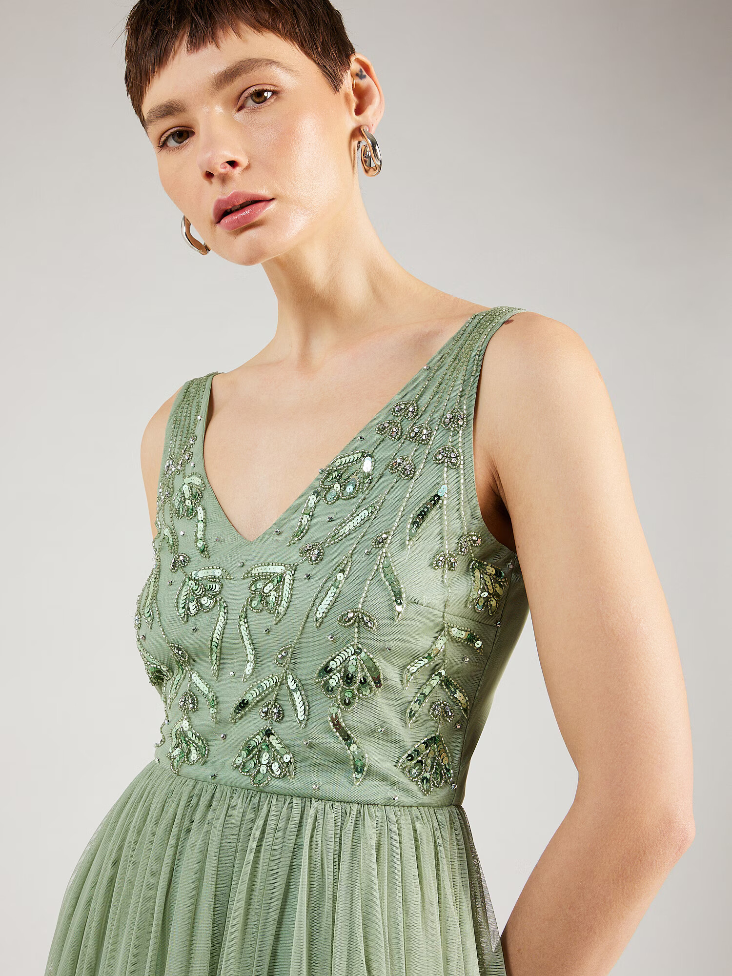 LACE & BEADS Rochie de seară 'Dorothy' verde mentă - Pled.ro