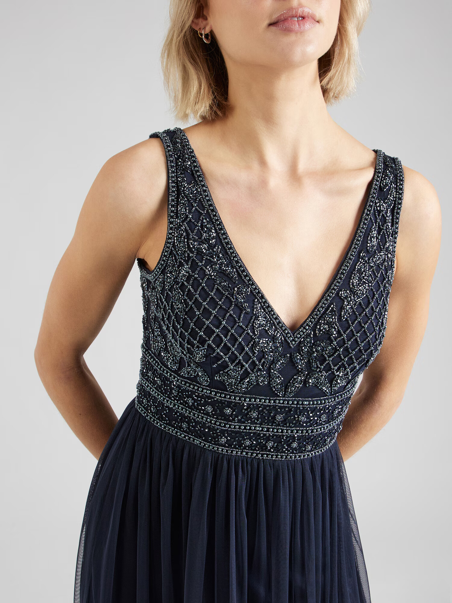 LACE & BEADS Rochie de seară 'Kreshma' bleumarin - Pled.ro