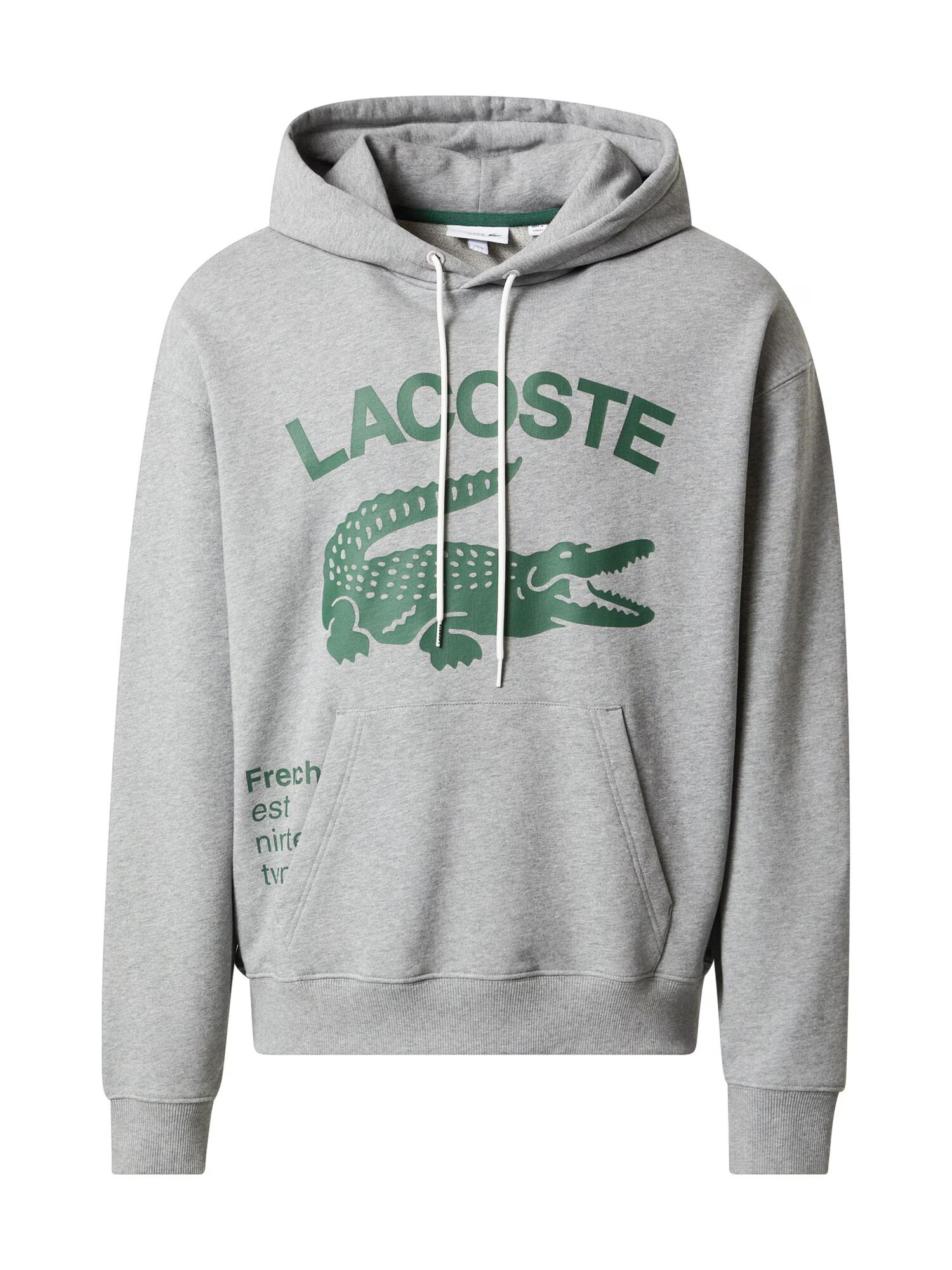 LACOSTE Bluză de molton gri amestecat / verde închis - Pled.ro