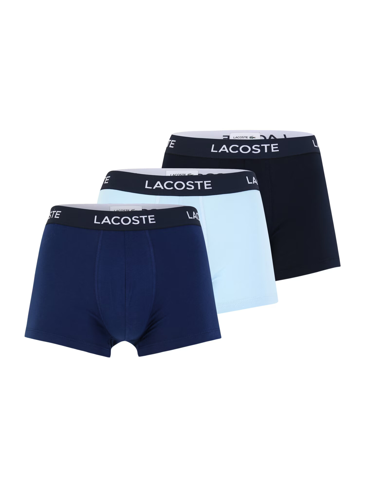 LACOSTE Boxeri indigo / albastru deschis / negru / alb - Pled.ro