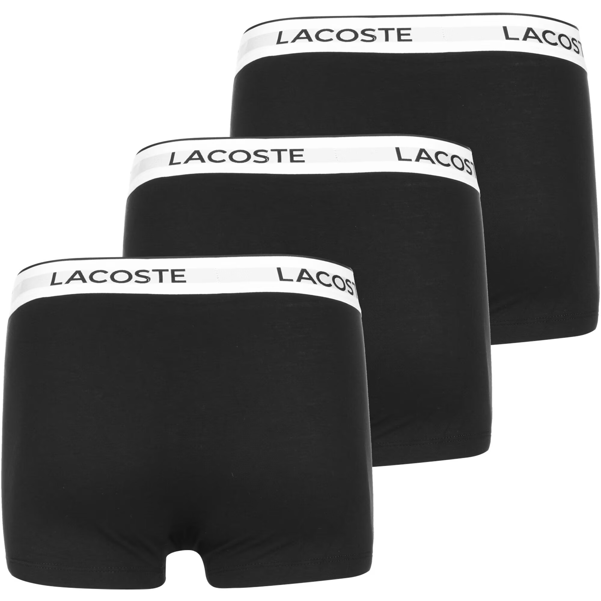 LACOSTE Boxeri negru / alb - Pled.ro