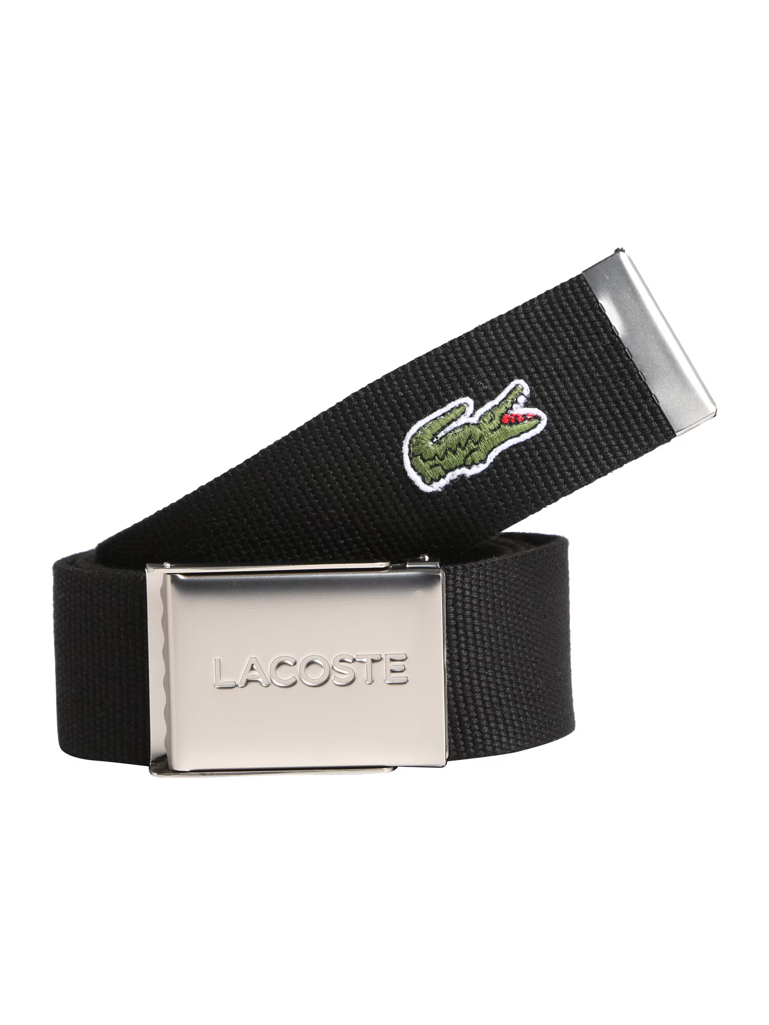 LACOSTE Curea verde / negru / argintiu / alb - Pled.ro