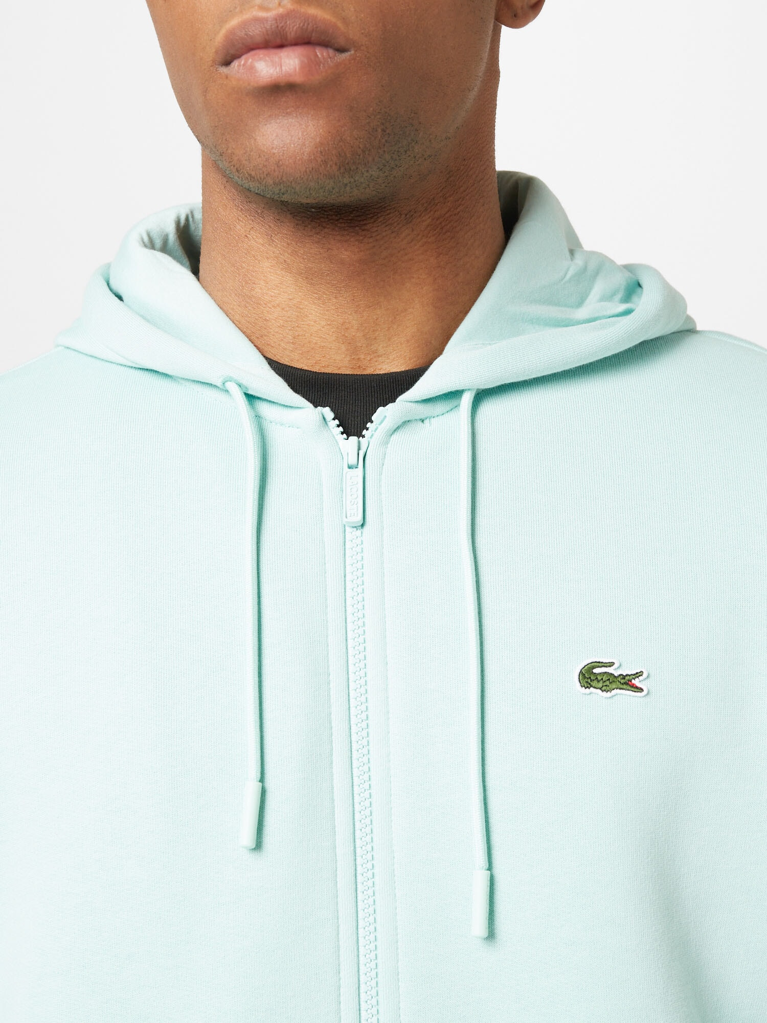 LACOSTE Hanorac albastru aqua / verde - Pled.ro