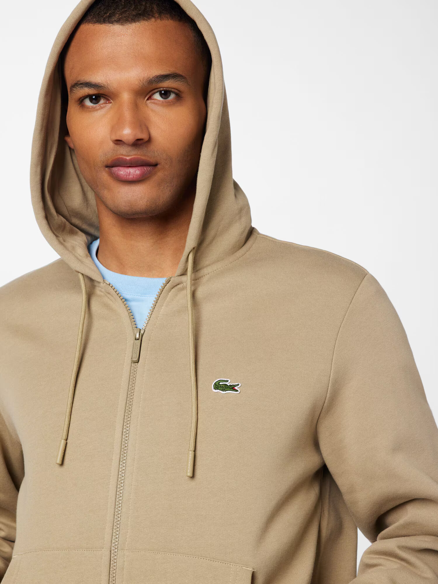 LACOSTE Hanorac maro deschis / verde - Pled.ro