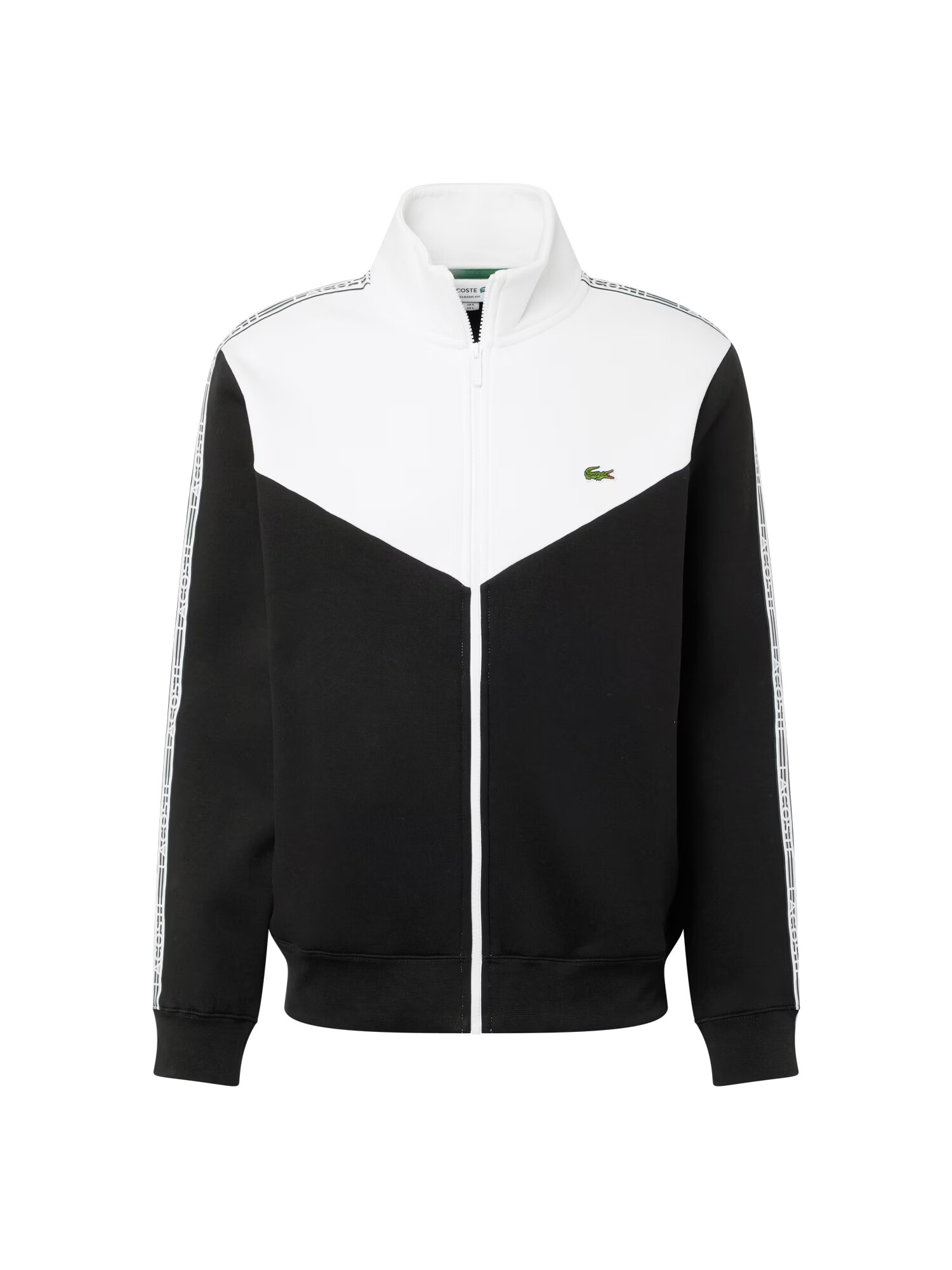 LACOSTE Hanorac negru / alb - Pled.ro