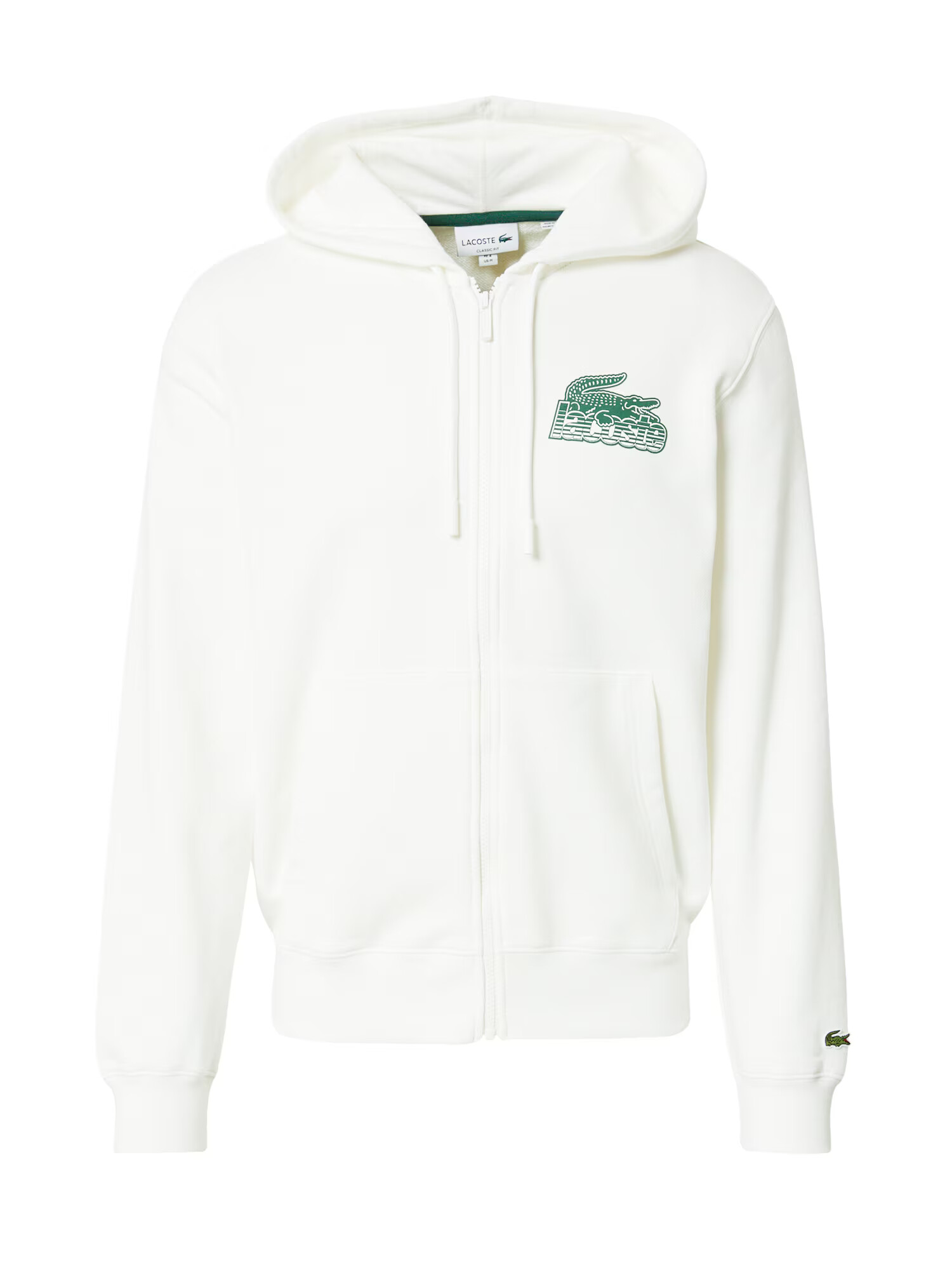 LACOSTE Hanorac verde smarald / alb - Pled.ro