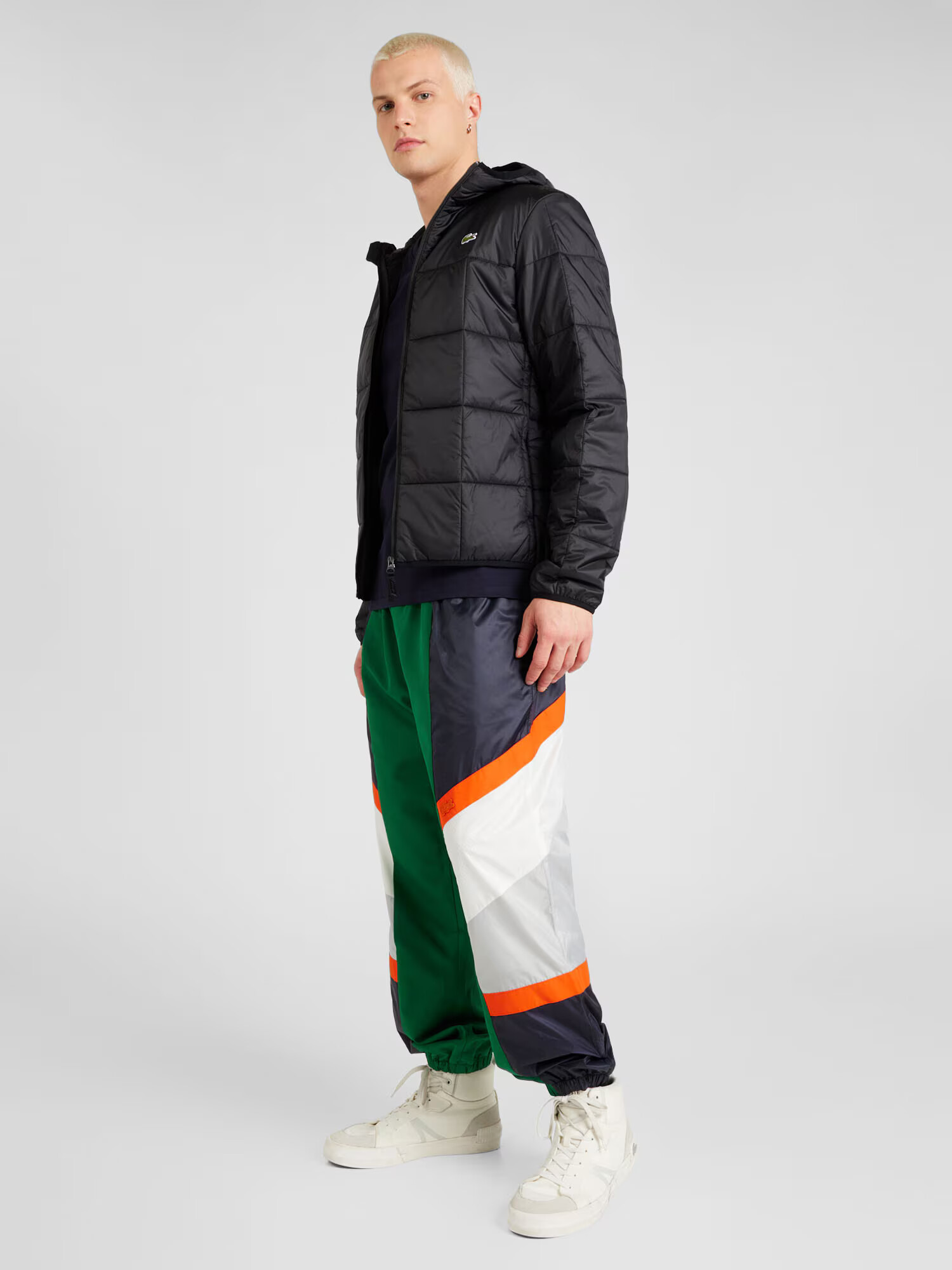 LACOSTE Pantaloni albastru noapte / verde / portocaliu / alb - Pled.ro