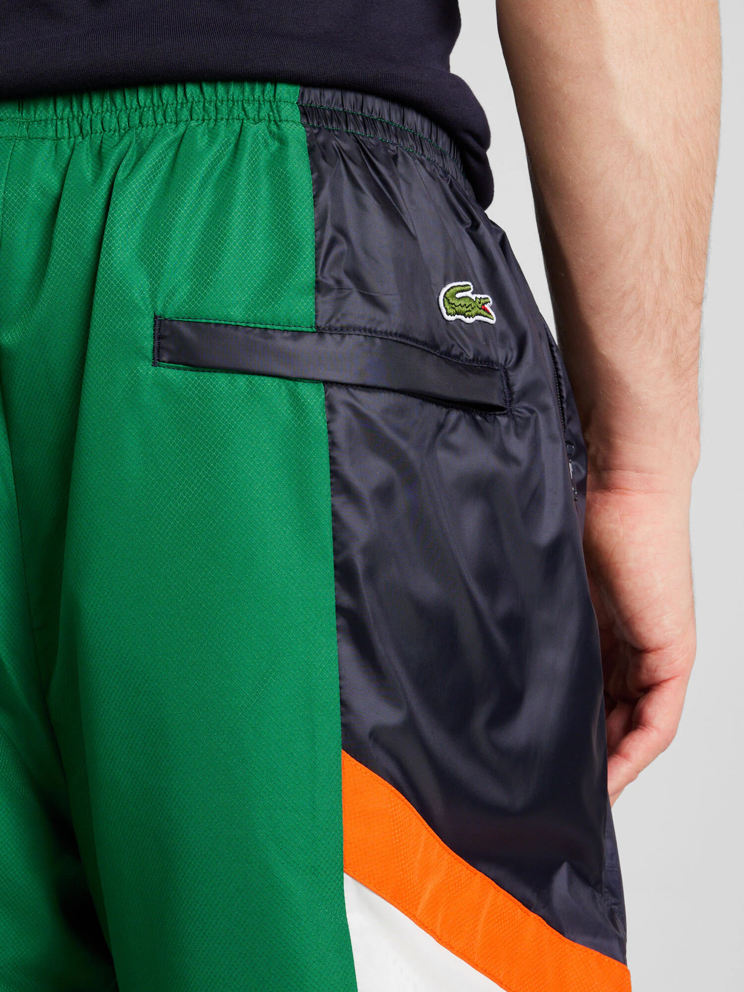 LACOSTE Pantaloni albastru noapte / verde / portocaliu / alb - Pled.ro