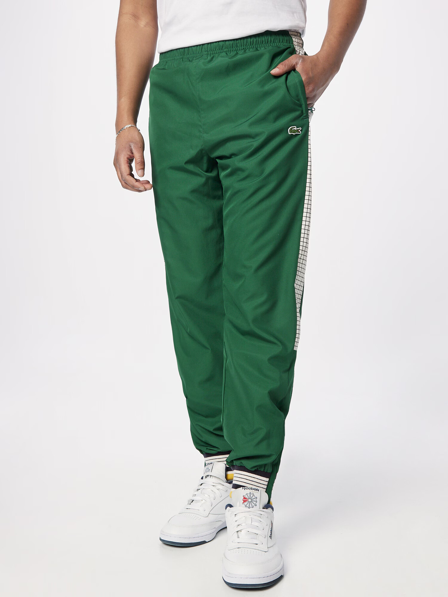 LACOSTE Pantaloni galben / verde iarbă / negru / alb natural - Pled.ro