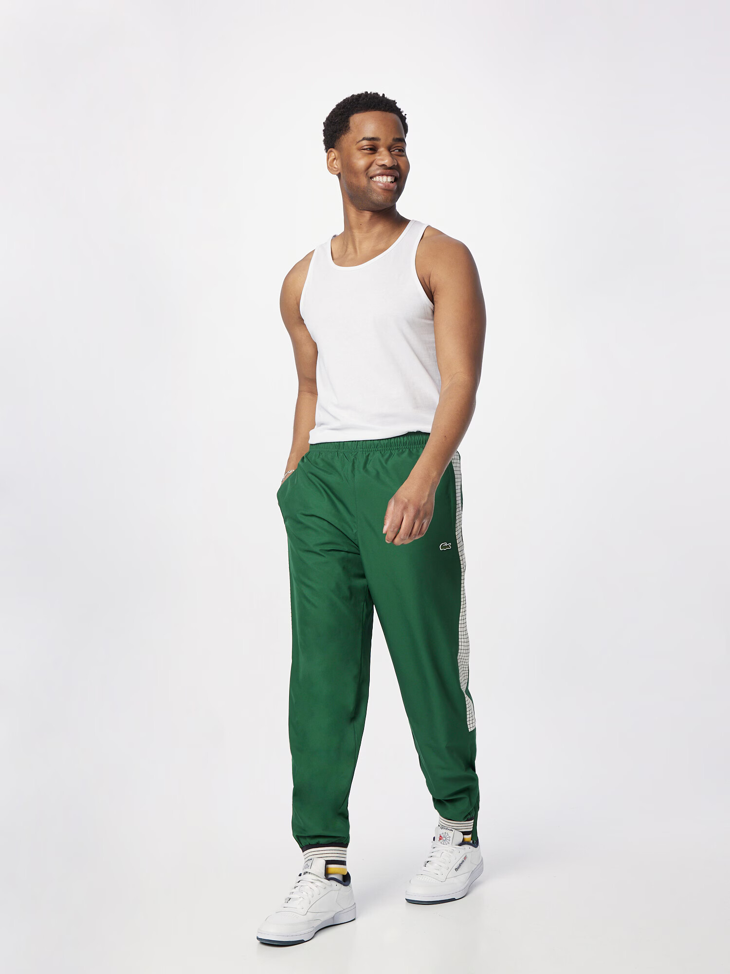 LACOSTE Pantaloni galben / verde iarbă / negru / alb natural - Pled.ro