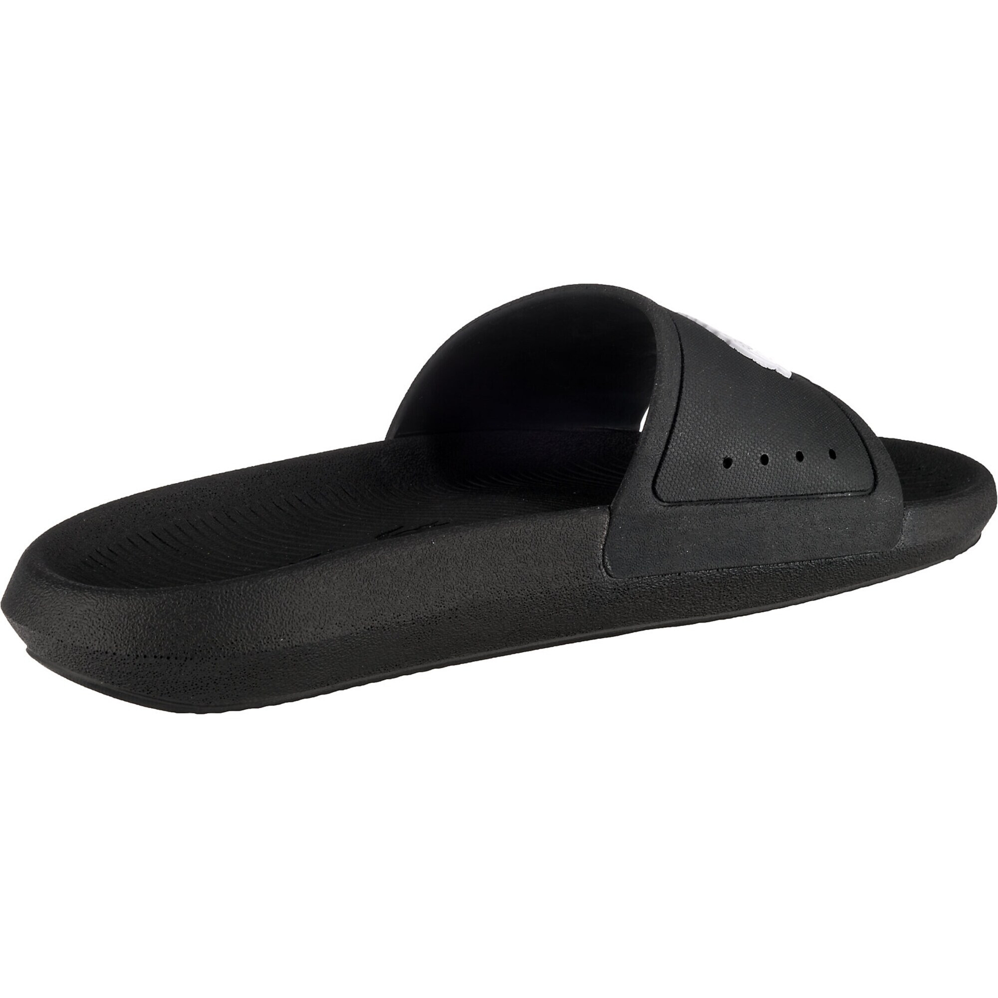 LACOSTE Saboți 'Croco Slide' negru / alb - Pled.ro