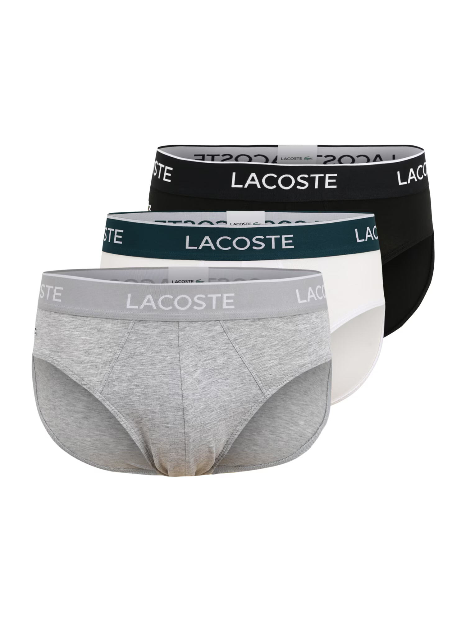 LACOSTE Slip gri amestecat / verde închis / negru / alb - Pled.ro