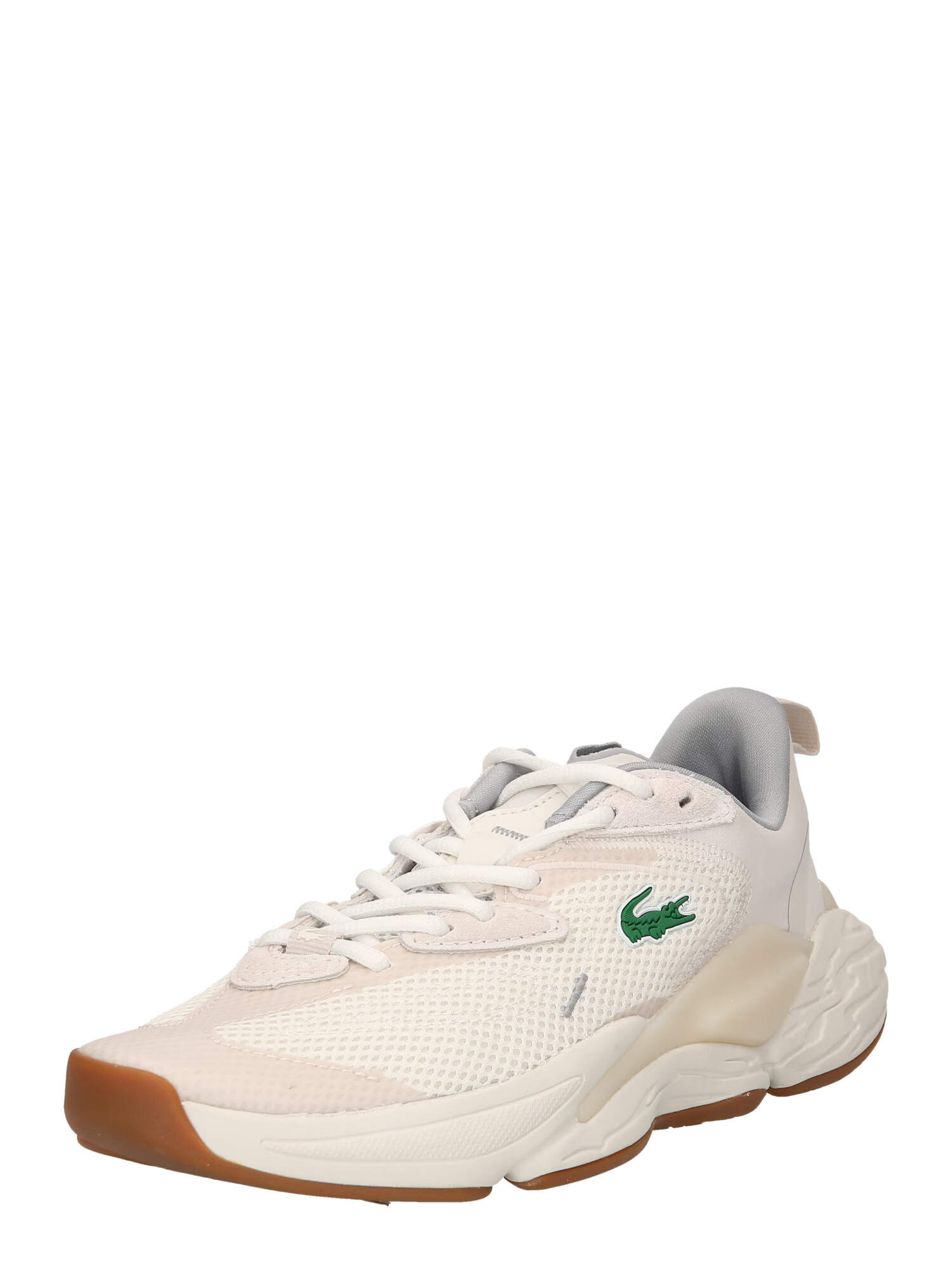 LACOSTE Sneaker low 'Aceshot' crem / gri deschis / verde / alb - Pled.ro