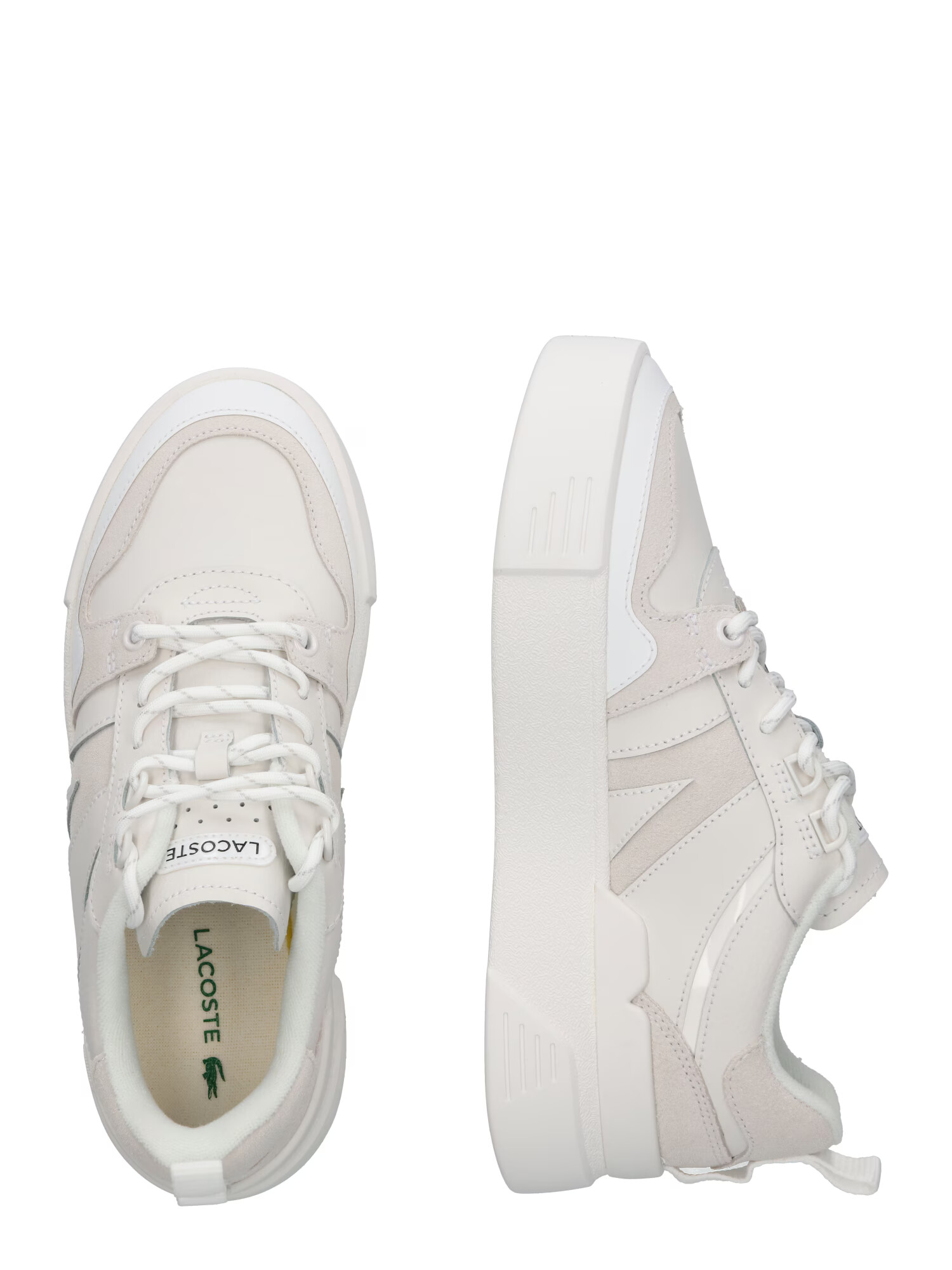 LACOSTE Sneaker low alb / alb natural - Pled.ro