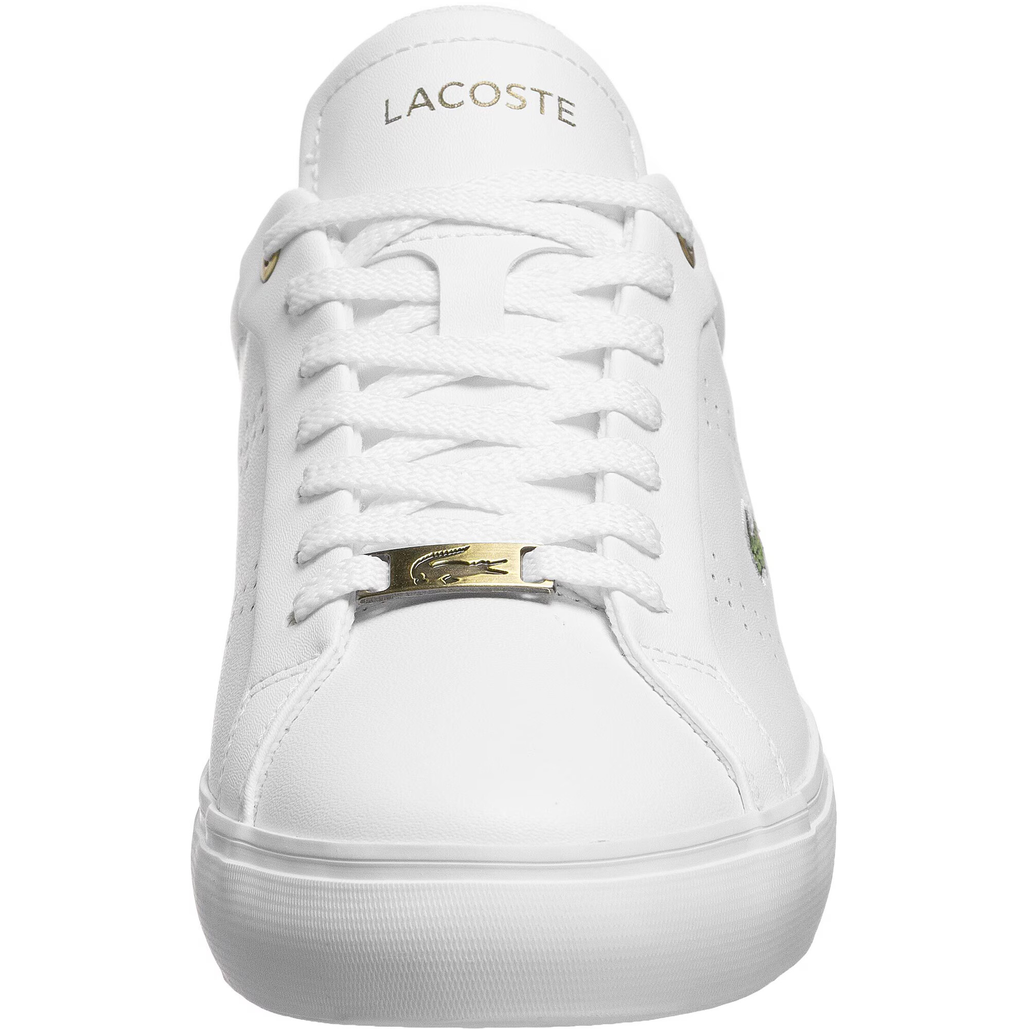 LACOSTE Sneaker low alb kitt / verde deschis / roși aprins / alb - Pled.ro