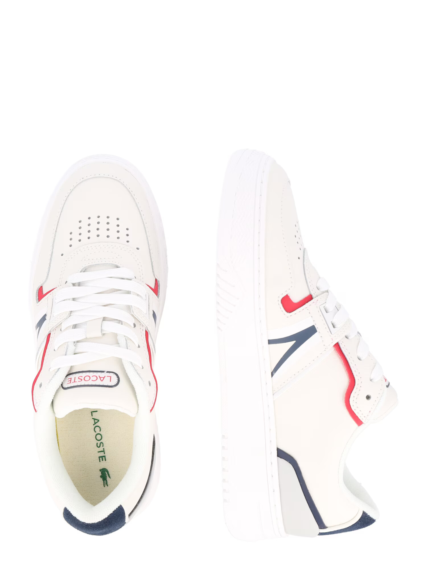 LACOSTE Sneaker low albastru noapte / gri / roșu rodie / alb - Pled.ro