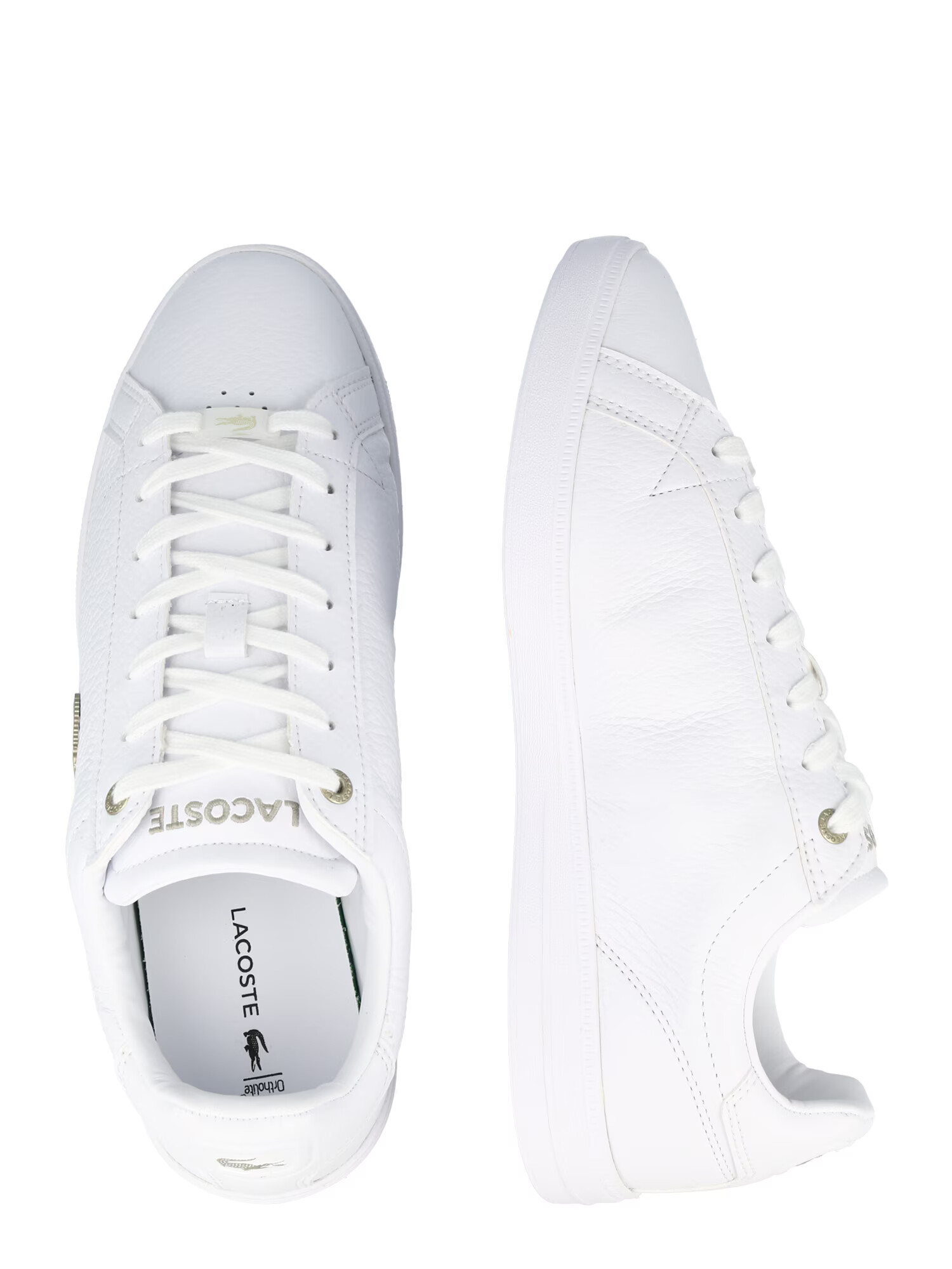 LACOSTE Sneaker low auriu / alb - Pled.ro